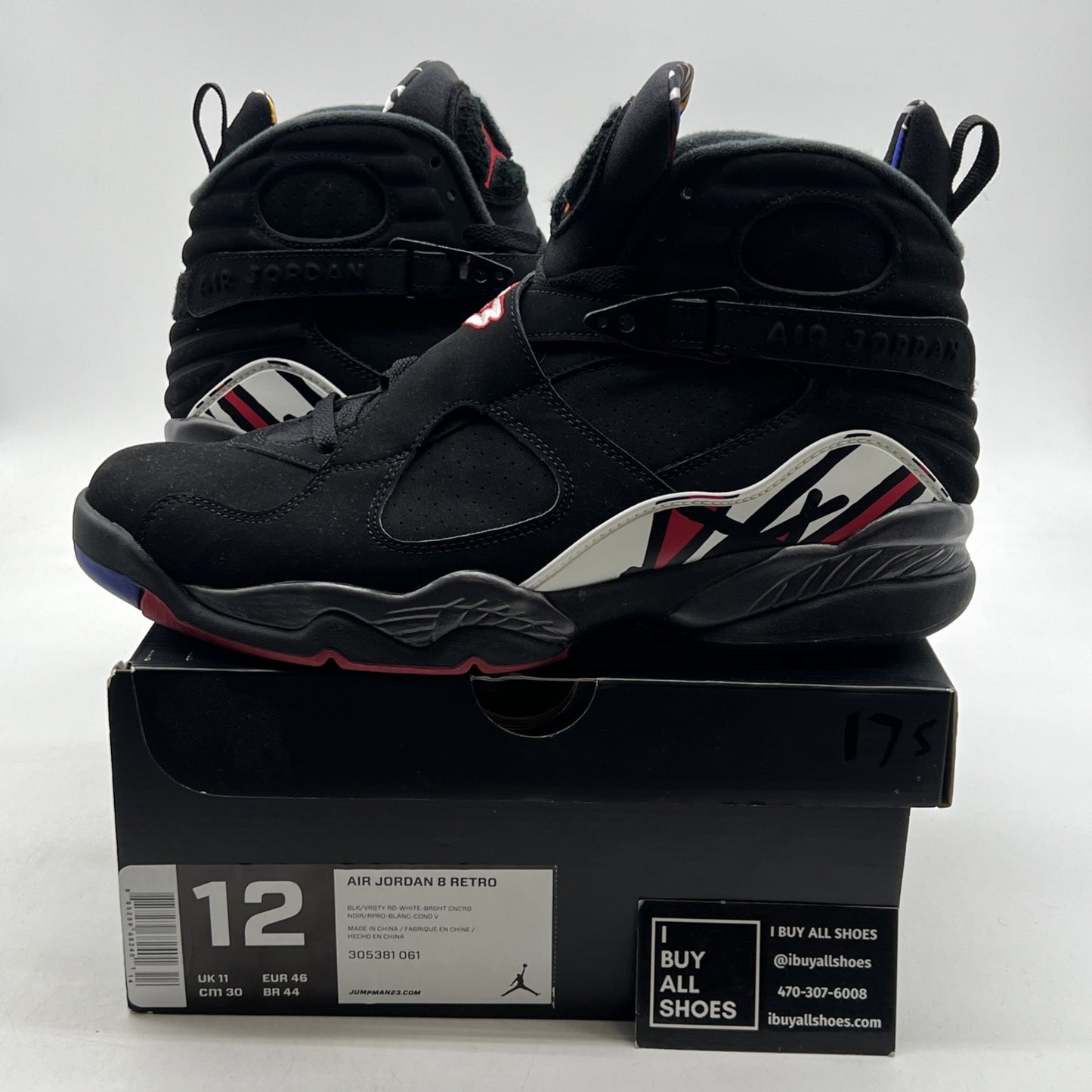 Size 12 - Air Jordan 8 Retro 2013 Playoff (305381-061)