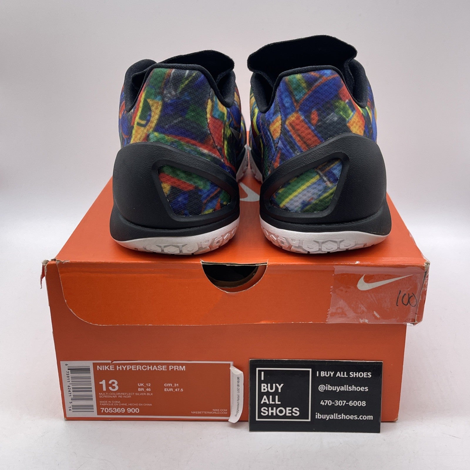 Size 13 - Nike Hyperchase Net Collectors Society Grey Suede Leather (705369-900)