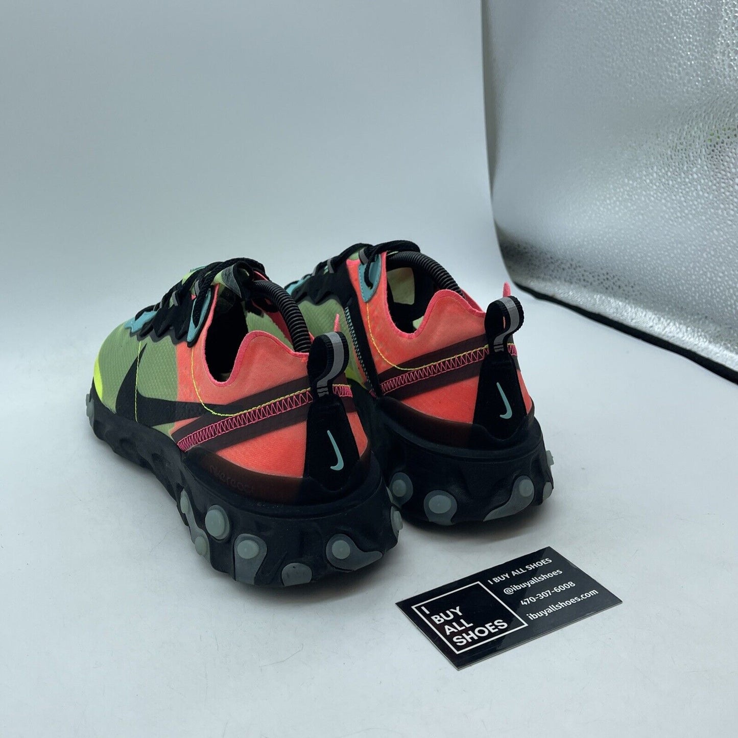 Size 10.5 - Nike React Element 87 Hyper Fusion Pink Black Blue (AQ1090-700)