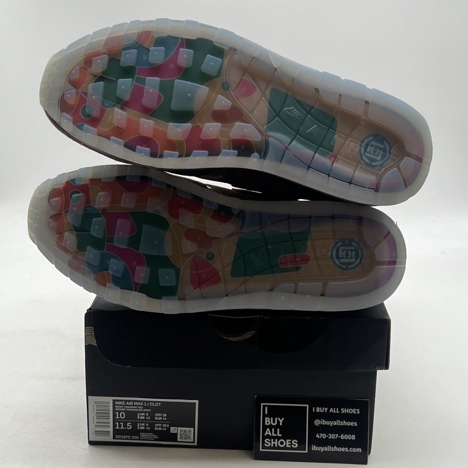 Size 10 - Nike CLOT x Air Max 1 Kiss Of Death CHA (DD1870-200)