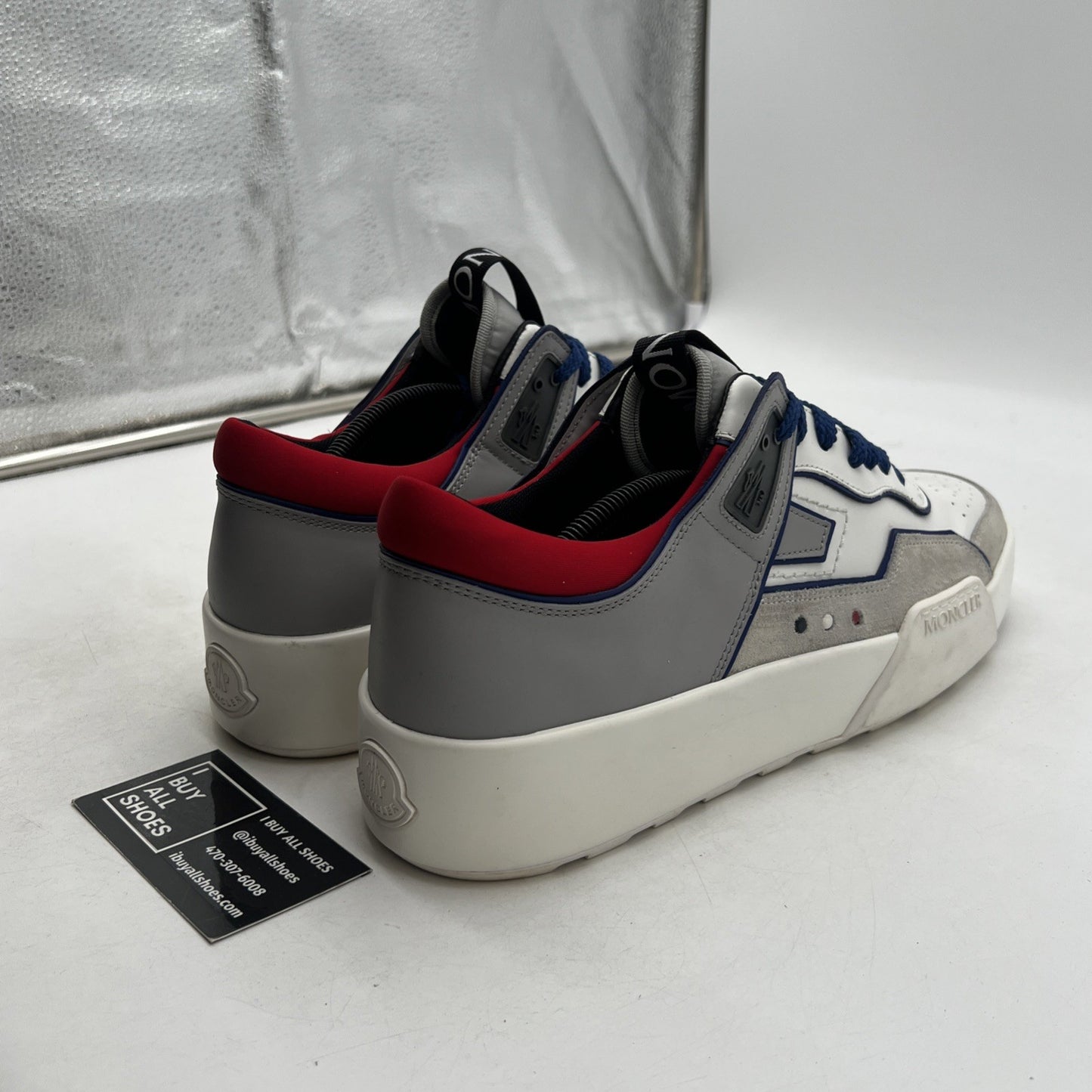 Size 46 - Moncler Womens Promyx Space Lace Up Comfortable Sneaker Shoes Natural