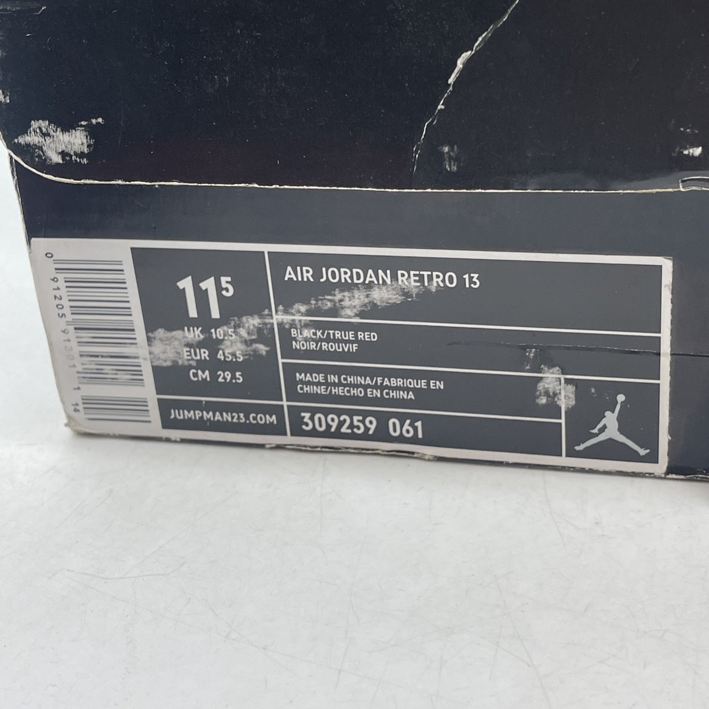 Size 11.5 - Air Jordan 13 Retro 2004 Bred (309259-061)