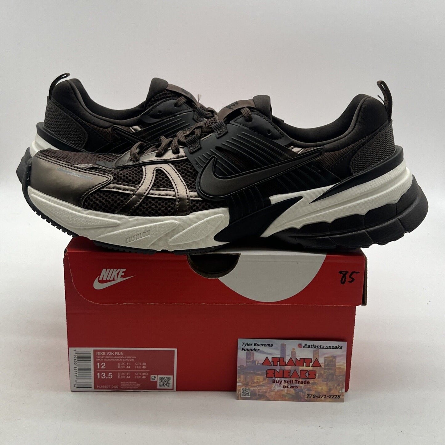 Size 12 - Nike V2K Run Velvet Brown (HJ4497-200)