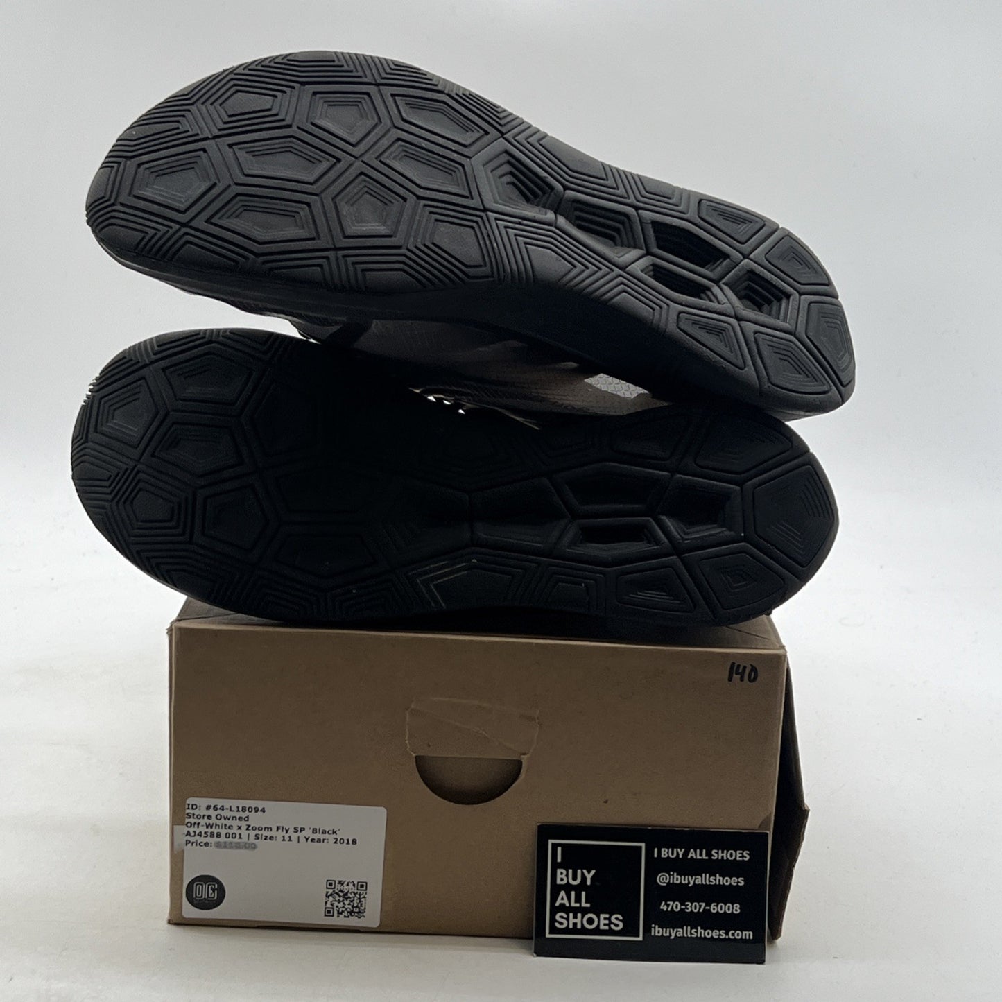 Size 11 - Nike Off-White x Zoom Fly SP Black (AJ4588-001)