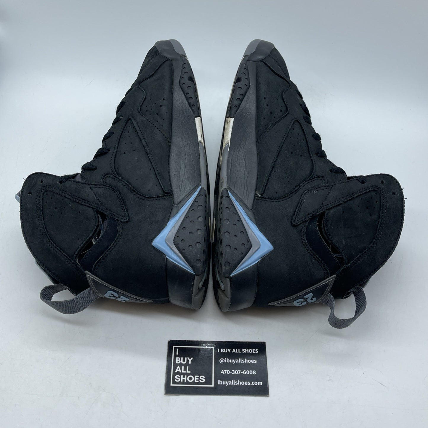 Size 11.5 - Air Jordan 7 Retro 2023 Chambray Black Blue Suede (CU9307-004)