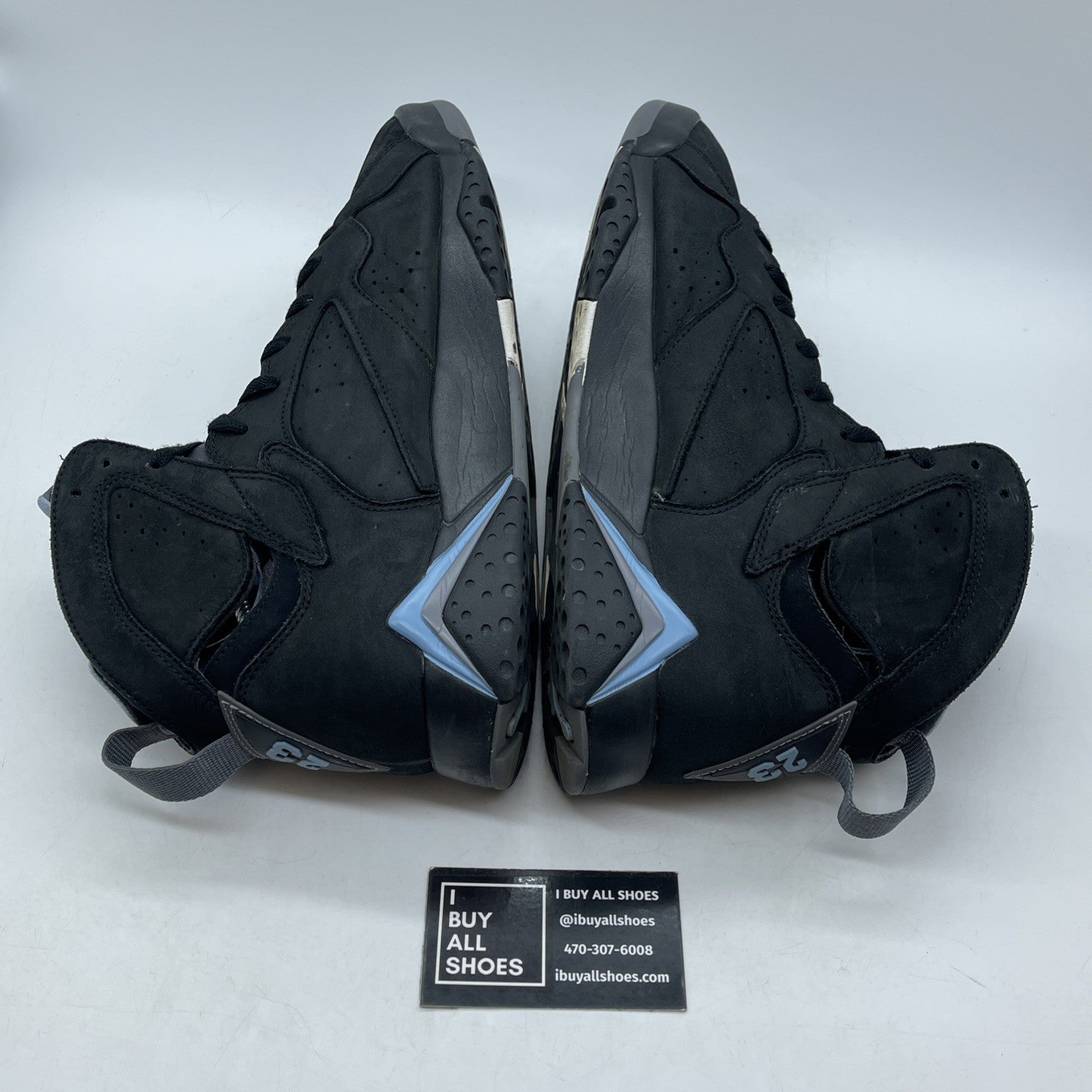 Size 11.5 - Air Jordan 7 Retro 2023 Chambray Black Blue Suede (CU9307-004)