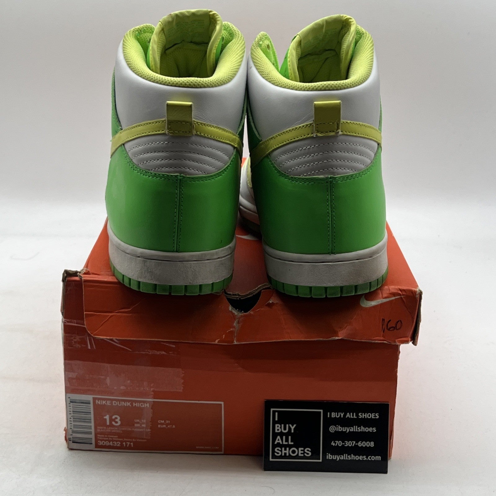 Size 13 - Nike Dunk Premium High White (309432-171)