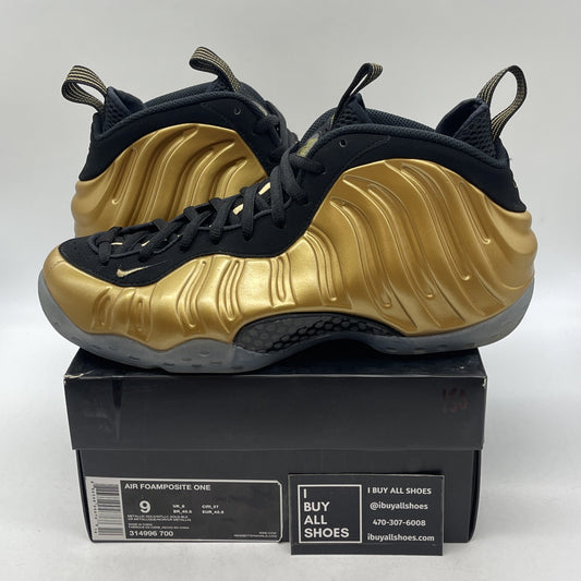 Size 9 - Nike Air Foamposite One Metallic Gold (314996-700)