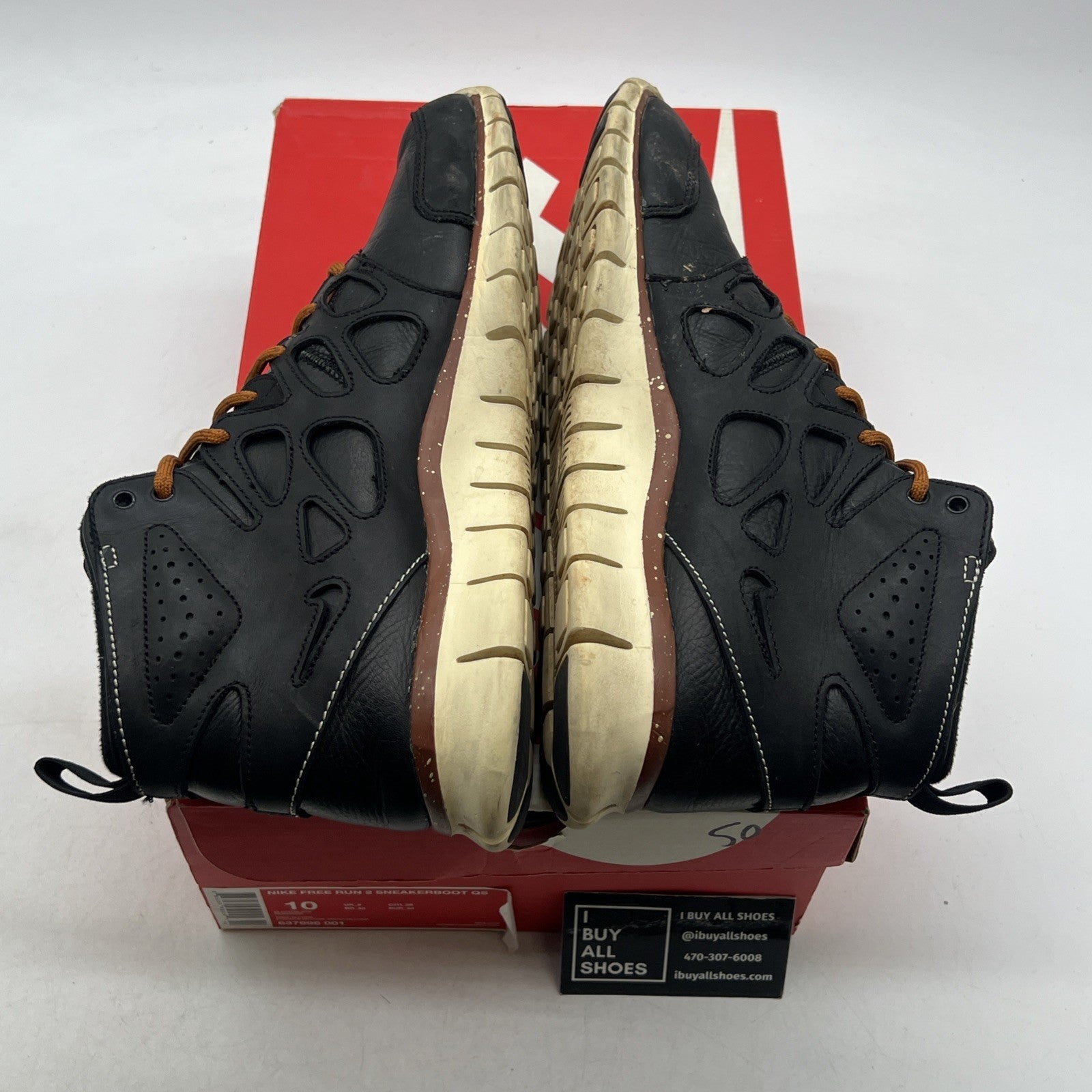 Size 10 - Nike Free Run 2 Sneakerboot QS (637996-001)