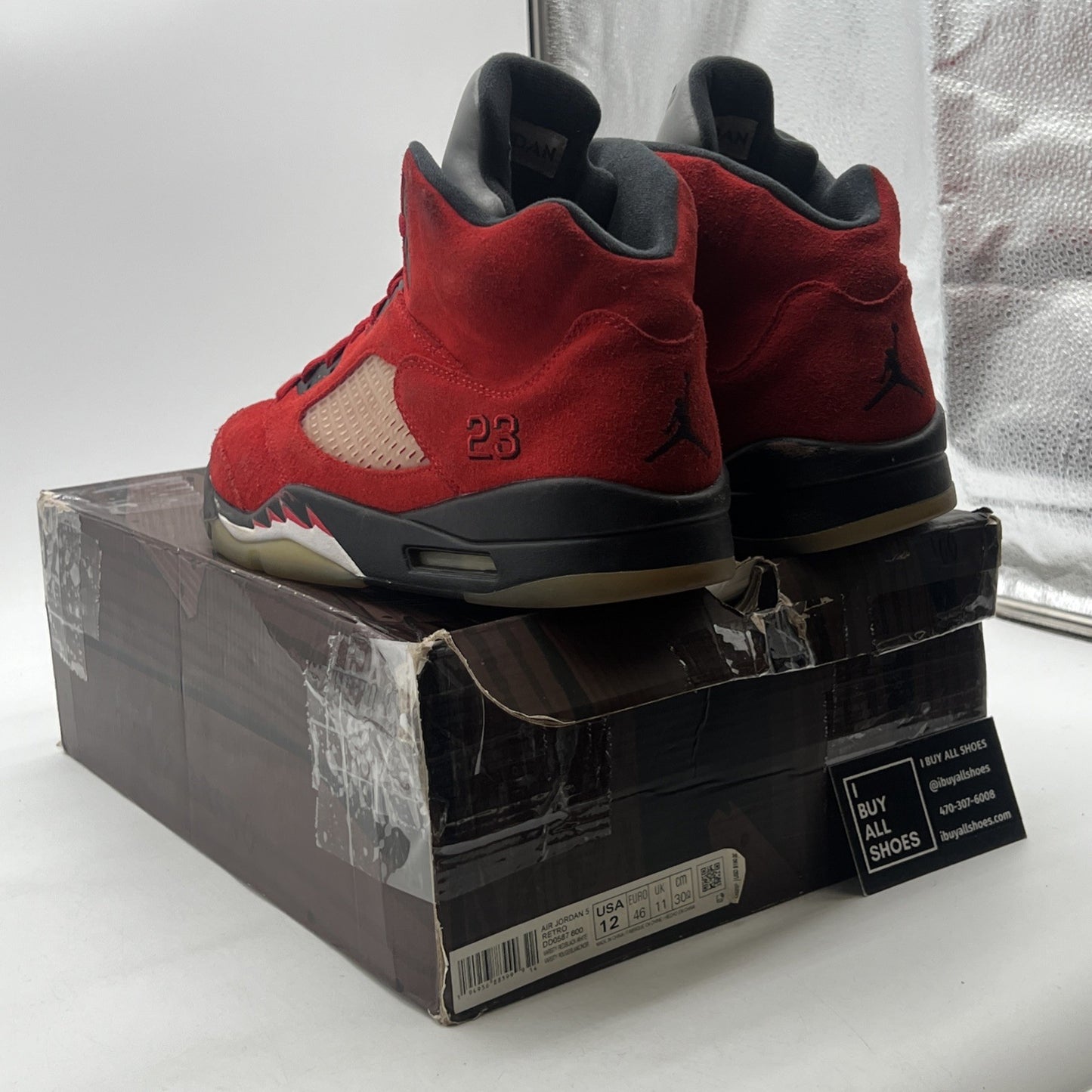Size 12 - Air Jordan 5 Retro Mid Raging Bull (DD0587-600)