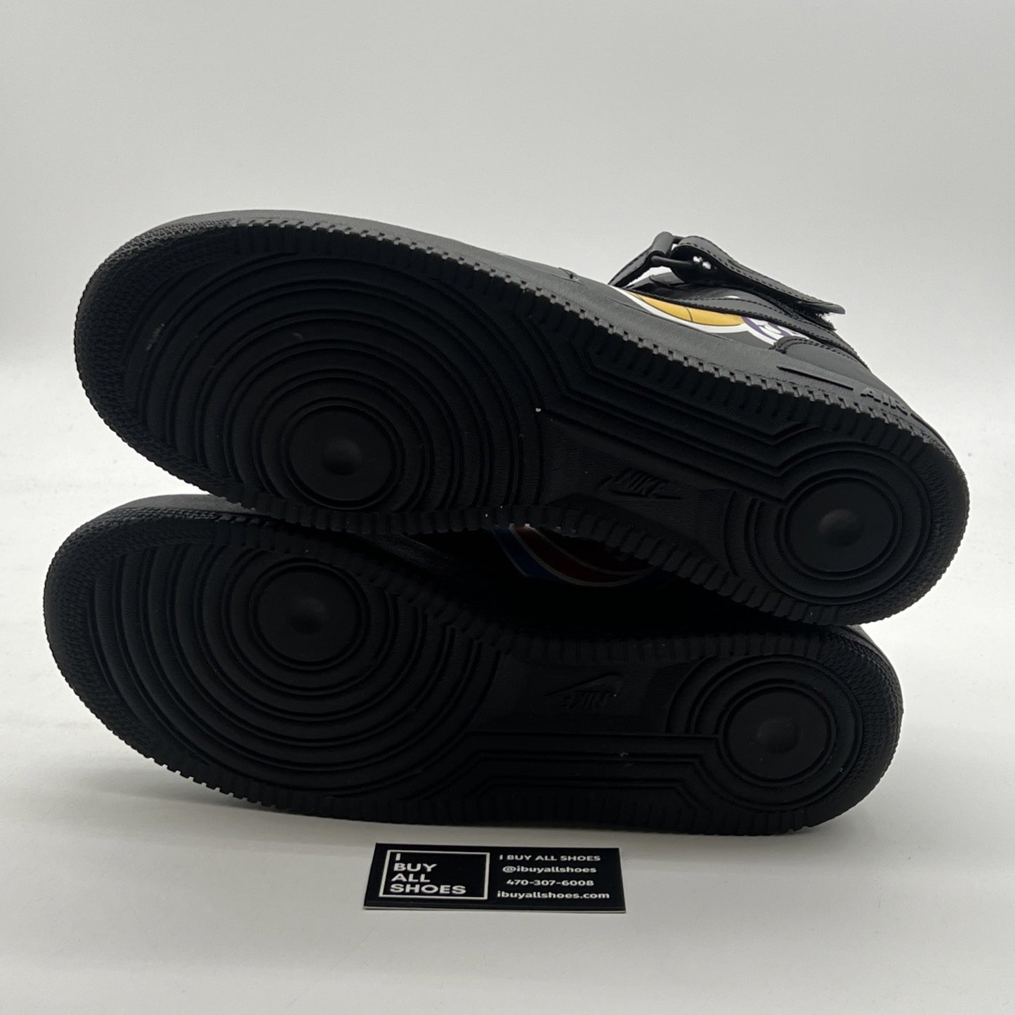 Size 13 - Nike Supreme x NBA x Air Force 1 07 Mid Black (AQ8017-001)