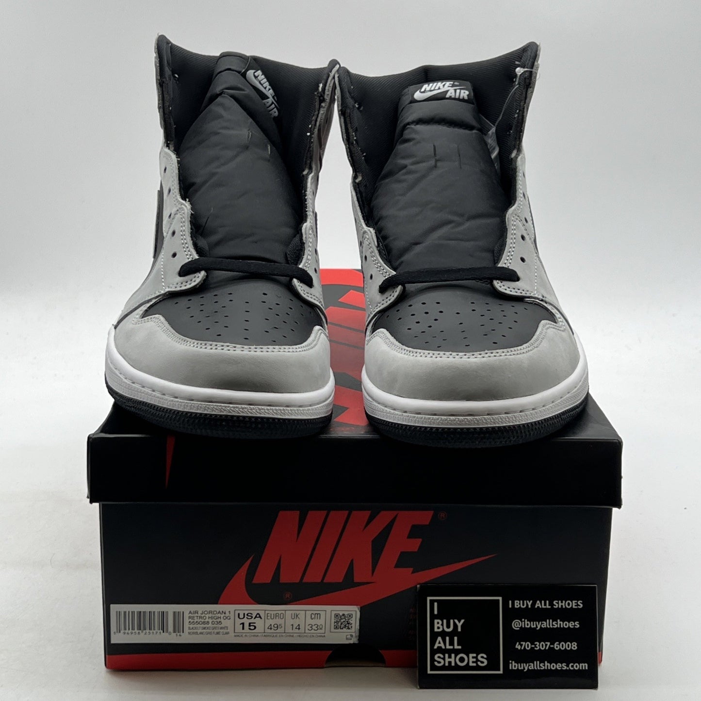 Size 15 - Air Jordan 1 Retro OG High Shadow 2.0 (555088-035)