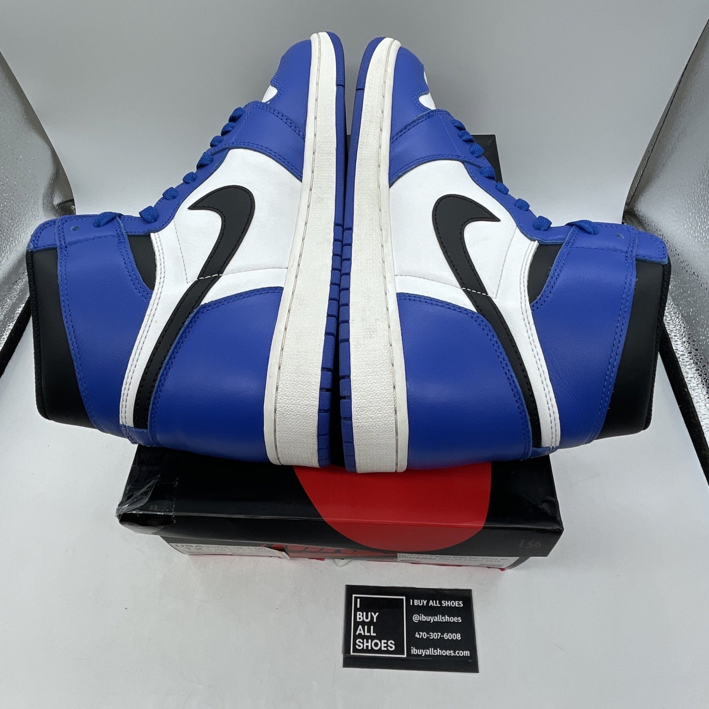 Size 12 - Air Jordan 1 Retro High OG Game Royal 2018 (555088-403)