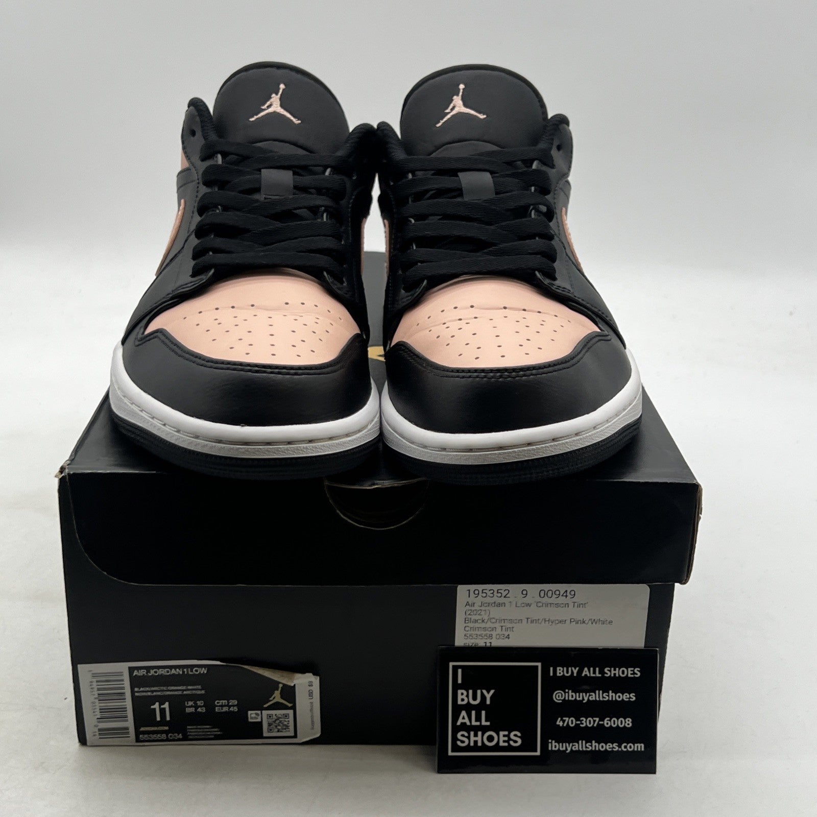Size 11 - Air Jordan 1 Low Crimson Tint (553558-034)