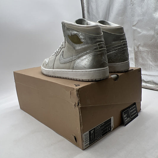 Size 11.5 - Air Jordan 1 Retro Silver High 25th Anniversary (396009-001)