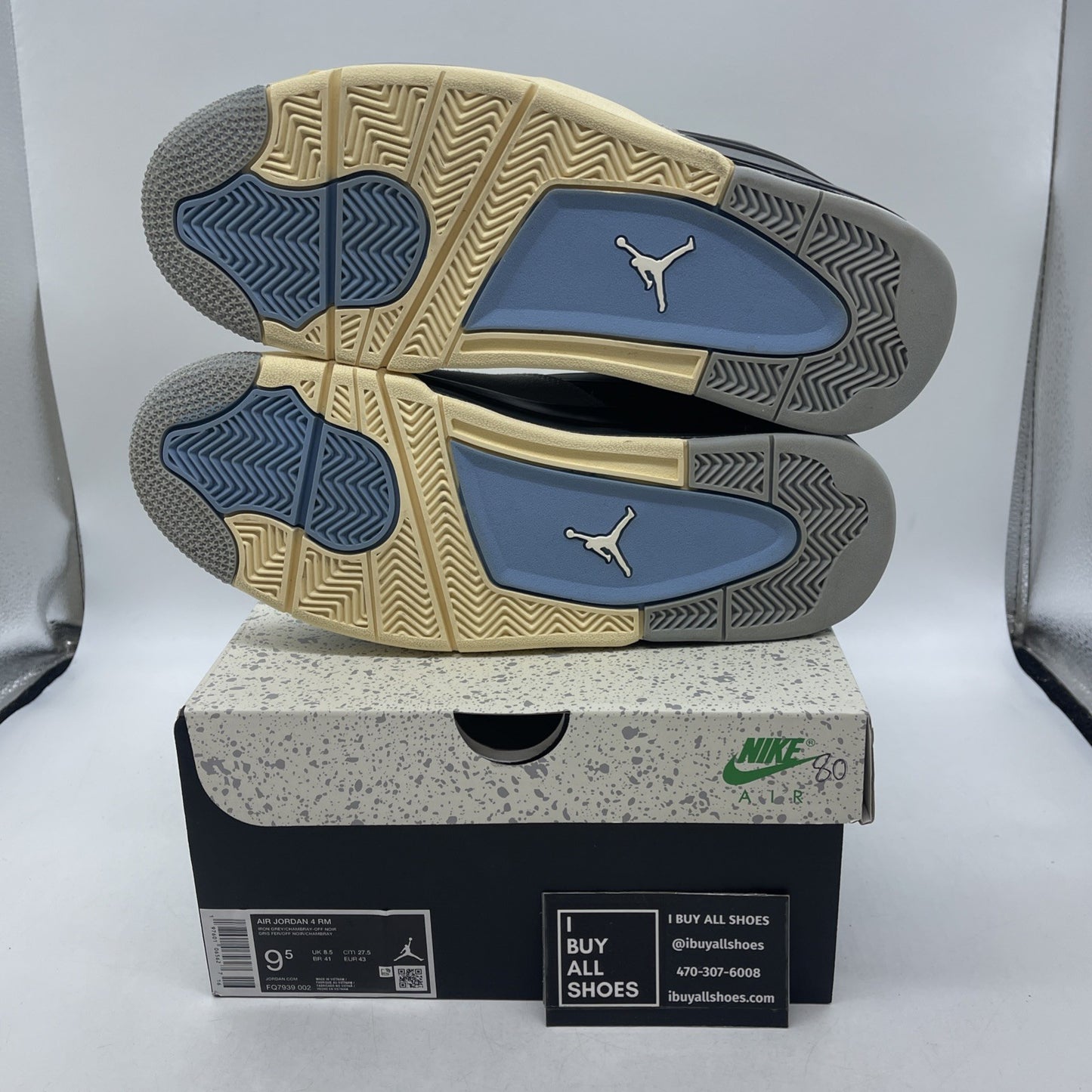 Size 9.5 - Air Jordan 4 RM Iron Grey (FQ7939-002)