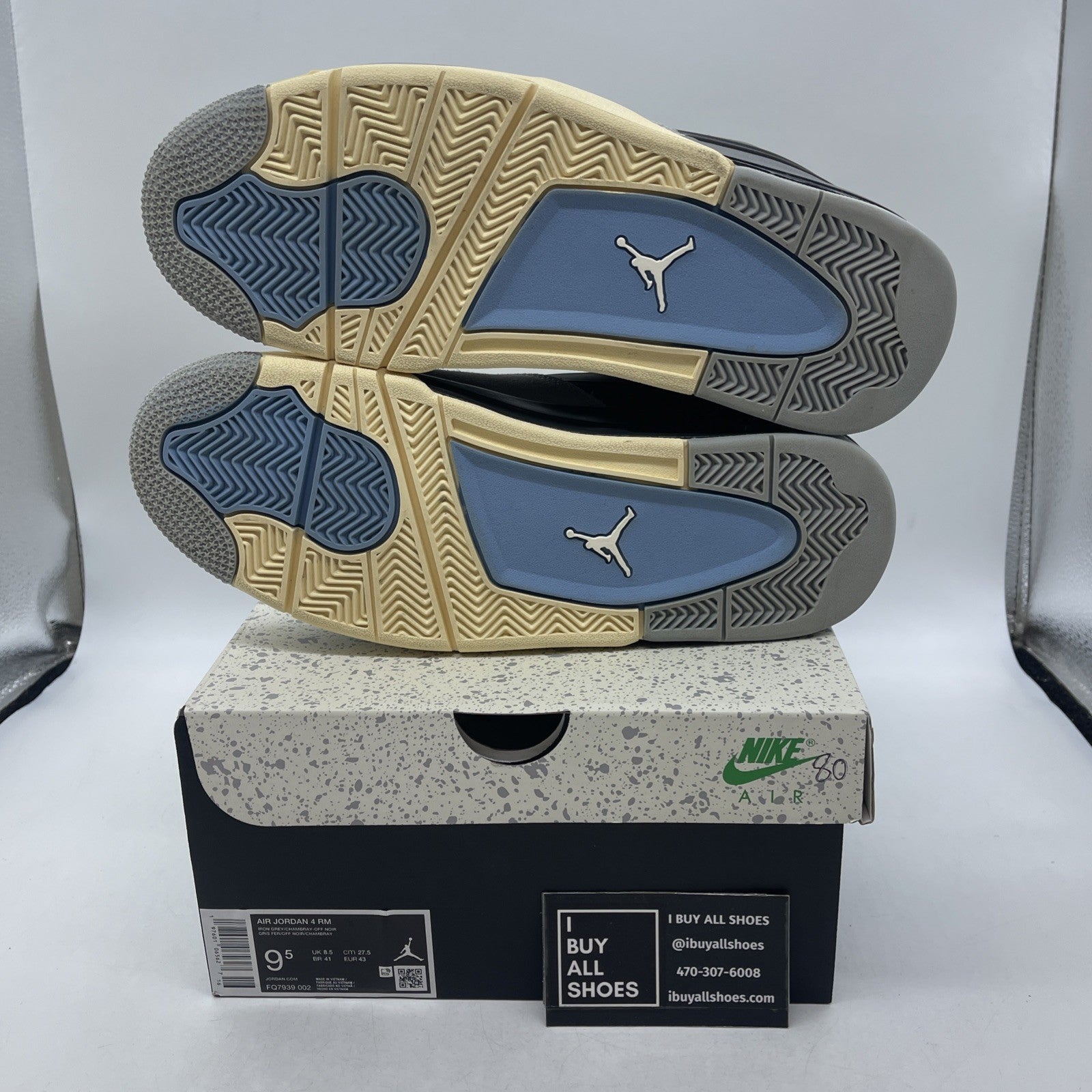 Size 9.5 - Air Jordan 4 RM Iron Grey (FQ7939-002)