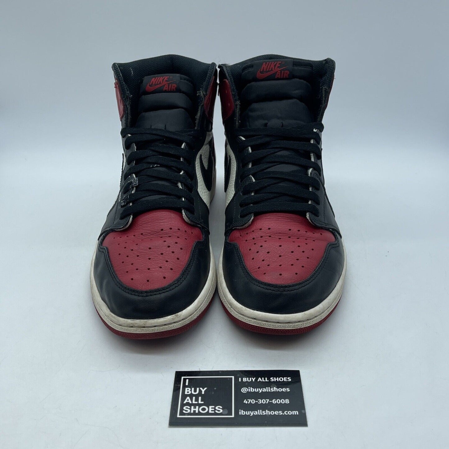 Size 11 - Jordan 1 Retro OG High Bred Toe Red Black White Leather (555088-610)