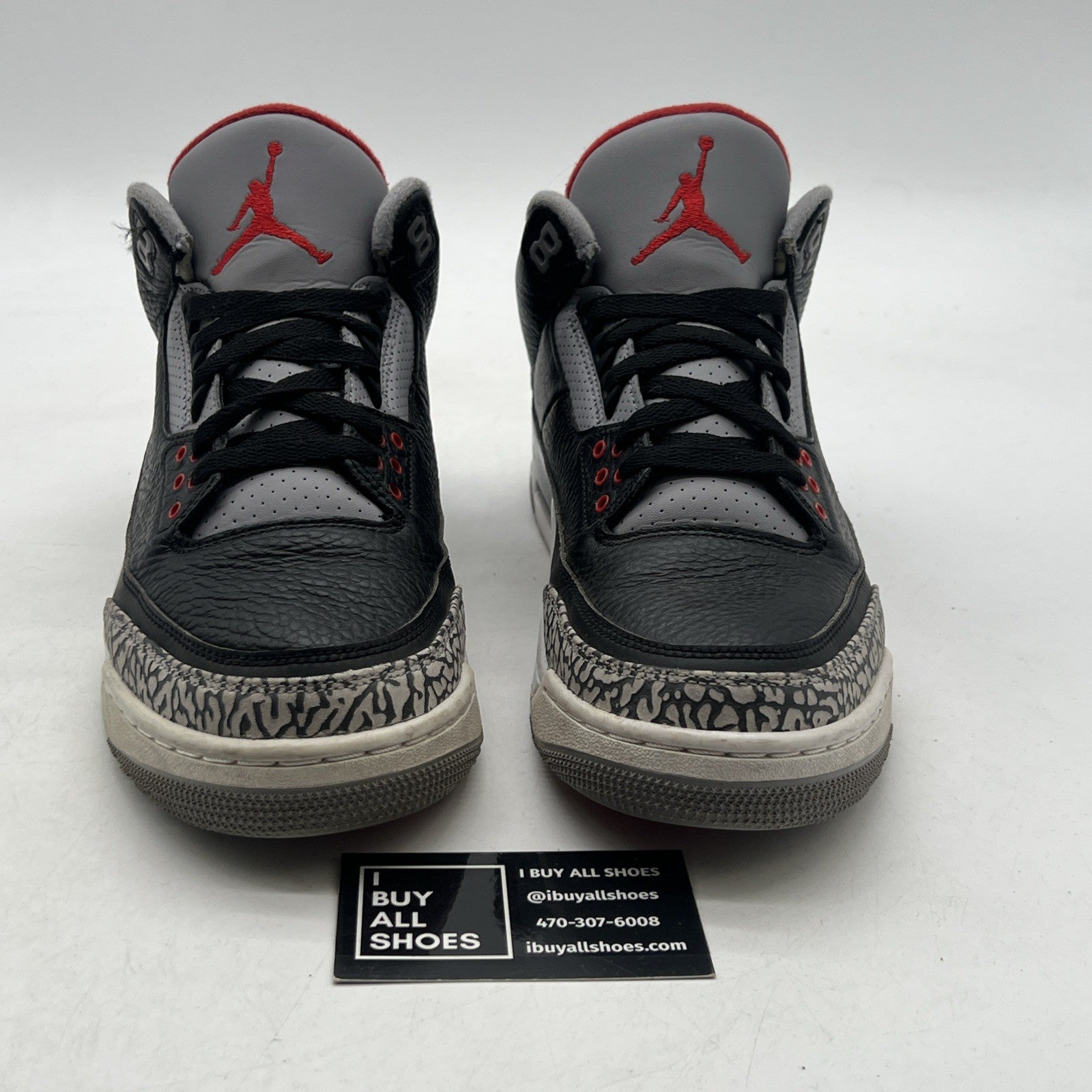 Size 9.5 - Air Jordan 3 Retro OG Mid Black Cement (854262-001)