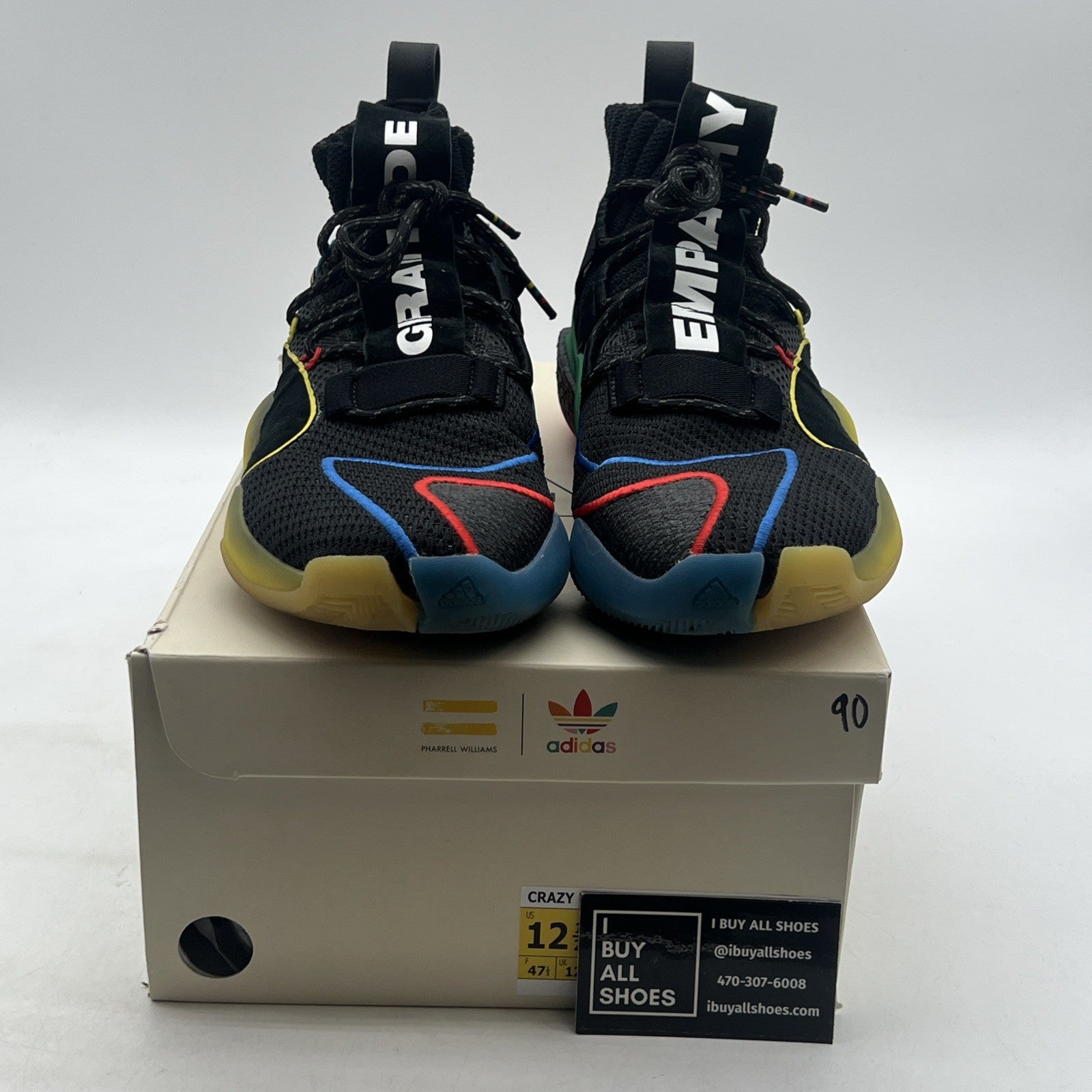 Size 12.5 - adidas Pharrell x Crazy BYW X Gratitude Empathy (G27805)