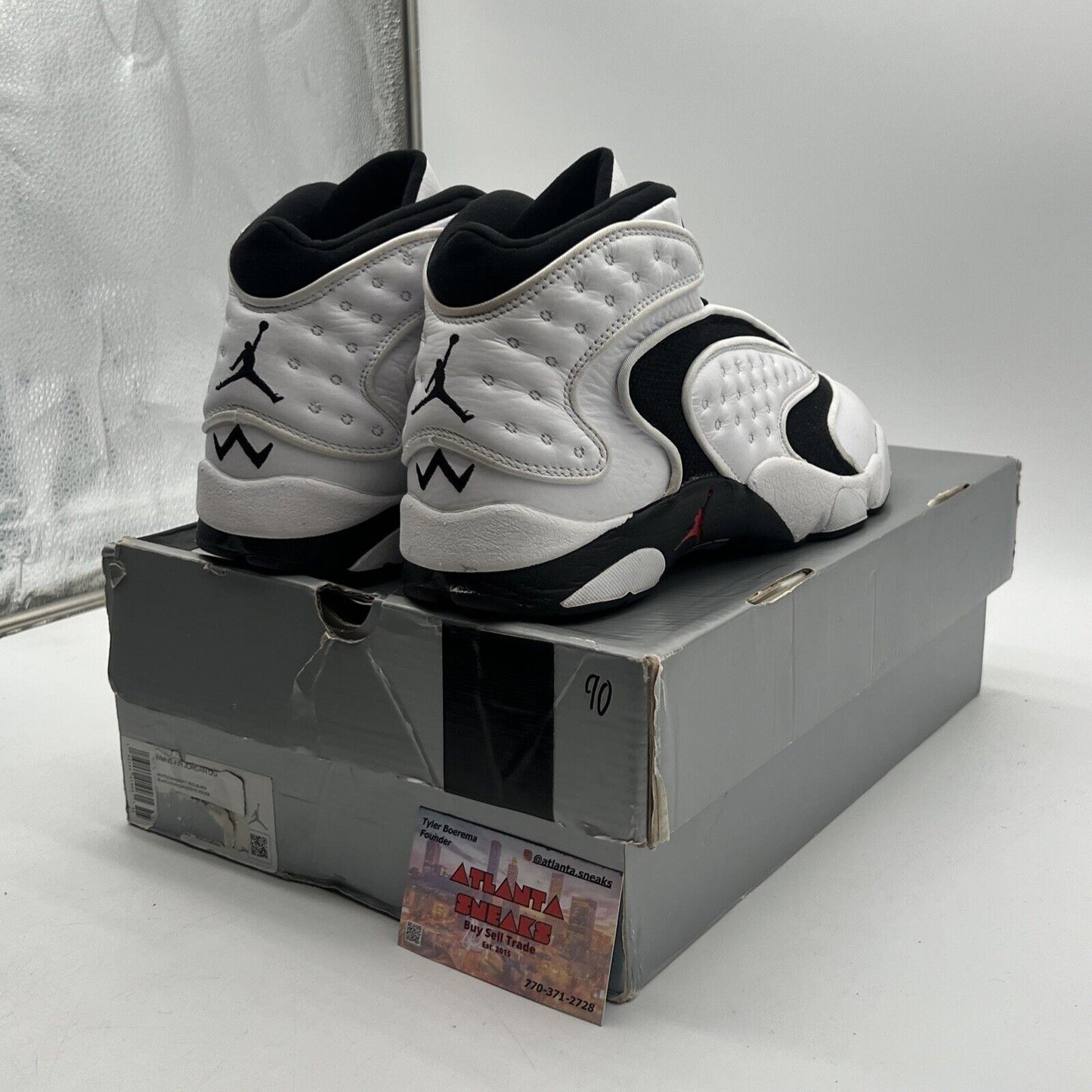 Size 12 - Air Jordan OG Retro 2020 White W White Black Red Leather (133000-106)