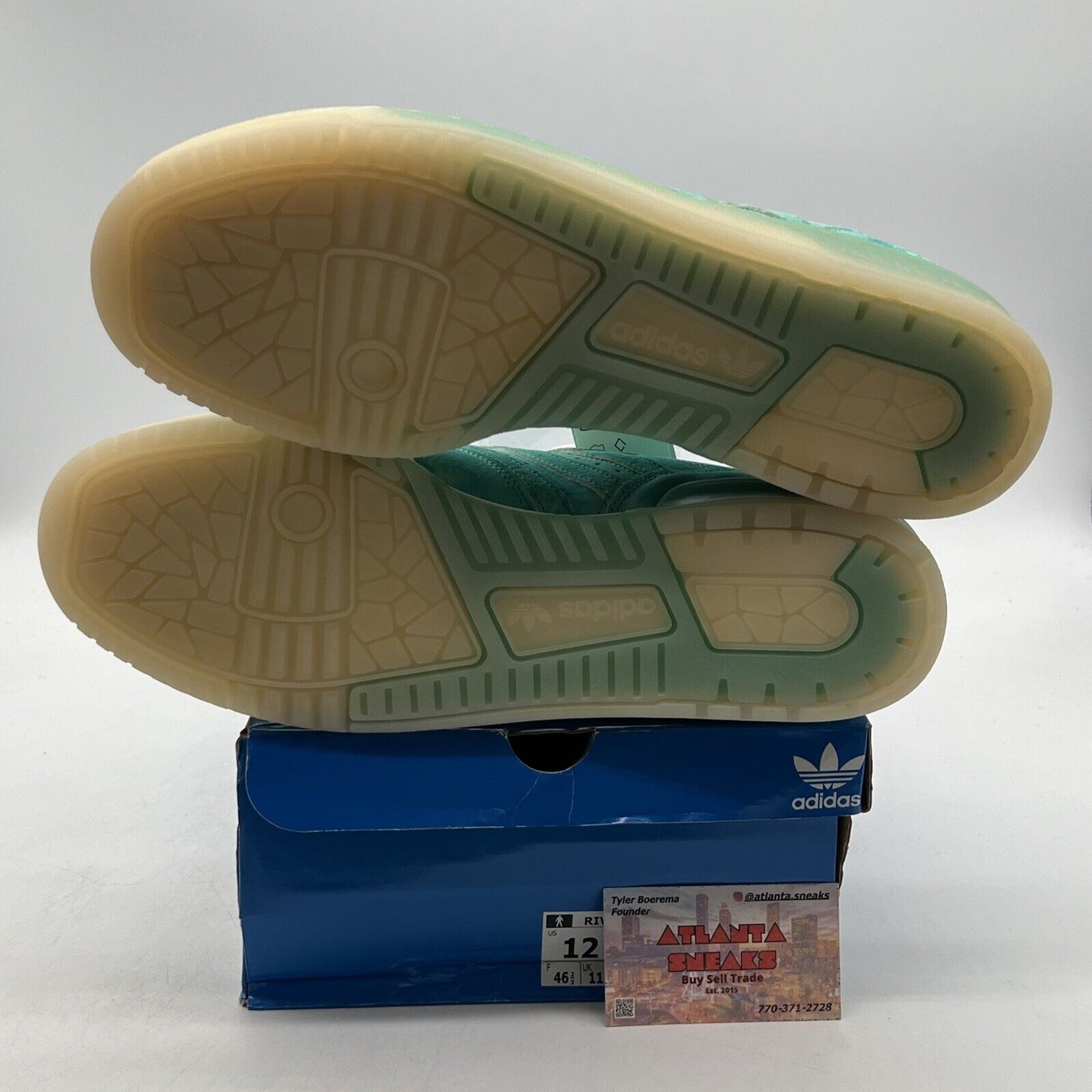 Size 12 - adidas Rivalry Low Hi Res Green Suede (FV4633)