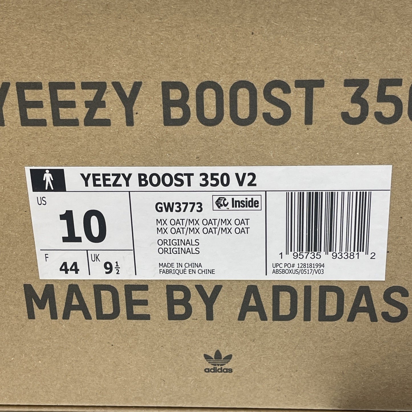 Size 10 - adidas Yeezy Boost 350 V2 Low MX Oat Blue Orange Suede (GW3773)