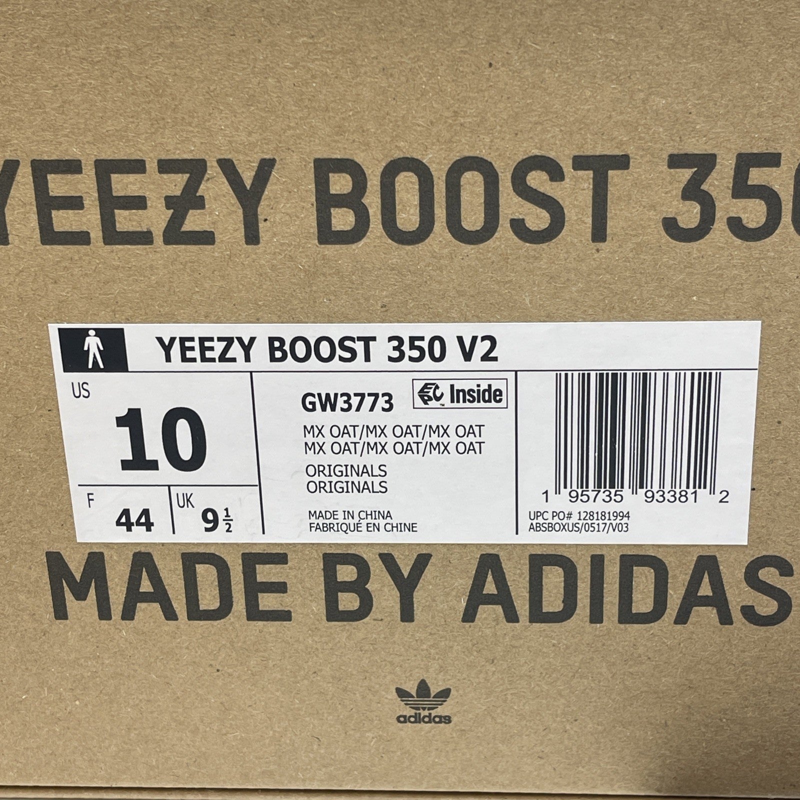 Size 10 - adidas Yeezy Boost 350 V2 Low MX Oat Blue Orange Suede (GW3773)