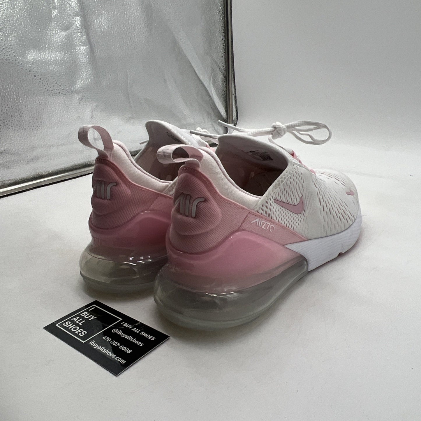Size 12 - Nike Air Max 270 White Medium Soft Pink Pearl Pink (FJ4575-100)