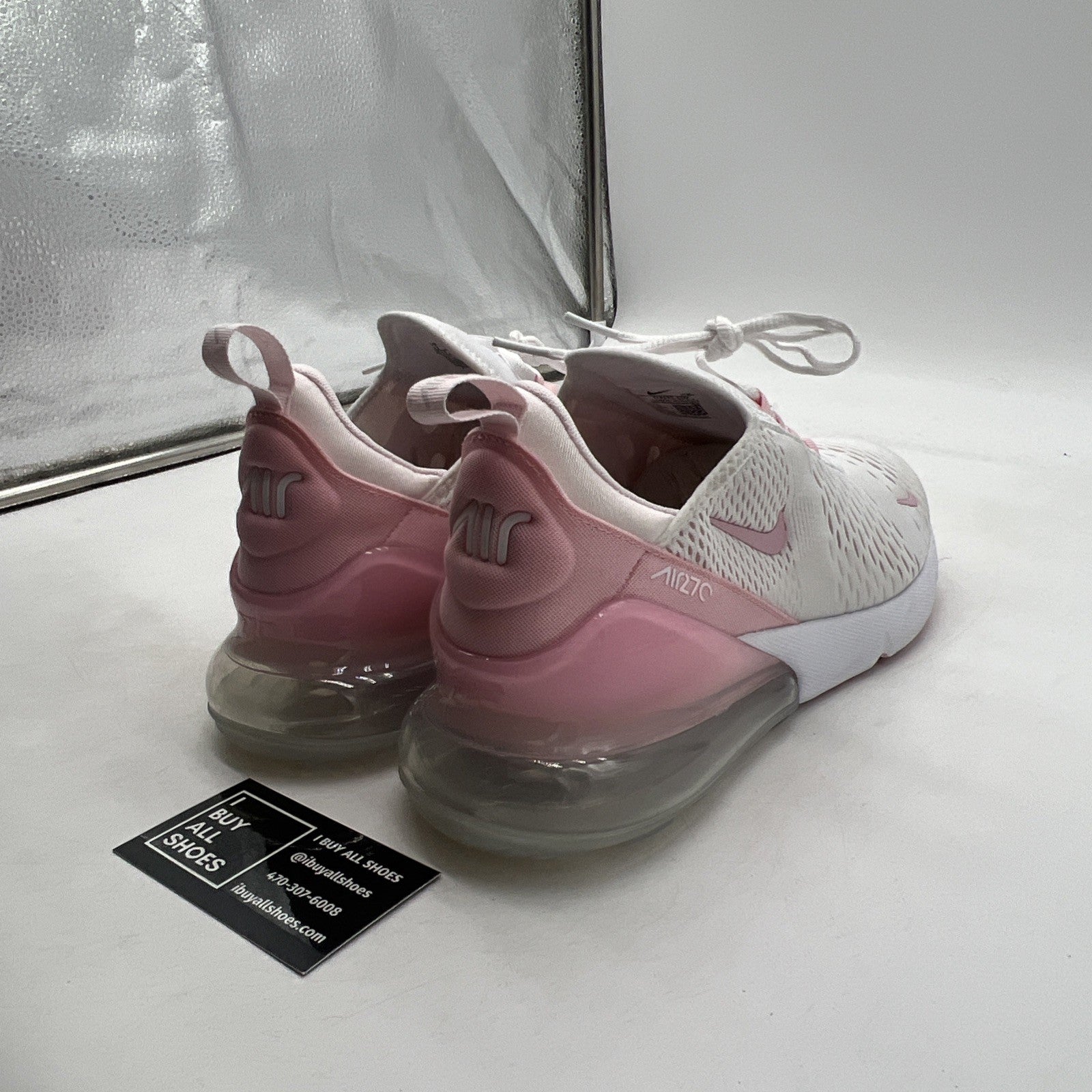Size 12 - Nike Air Max 270 White Medium Soft Pink Pearl Pink (FJ4575-100)
