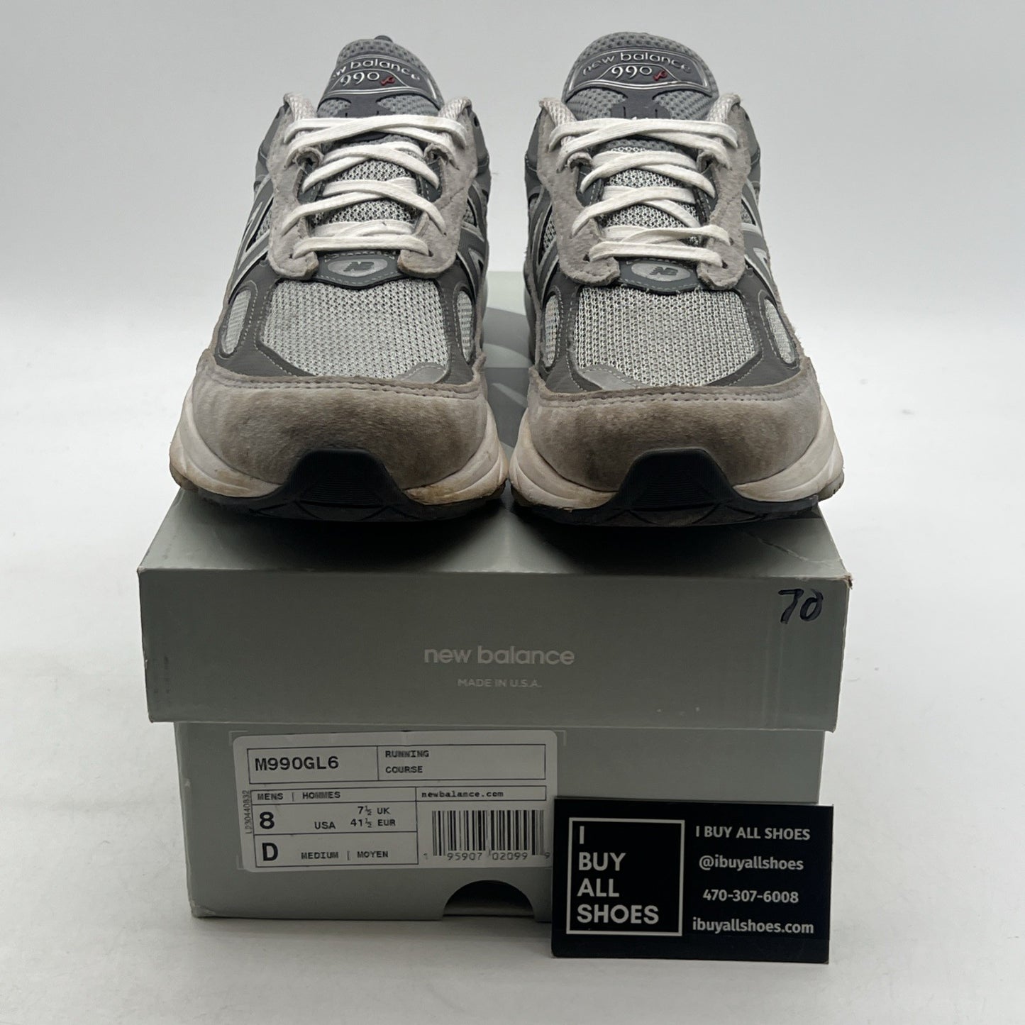 Size 8 - New Balance 990v6 Made in USA Castlerock (M990GL6)