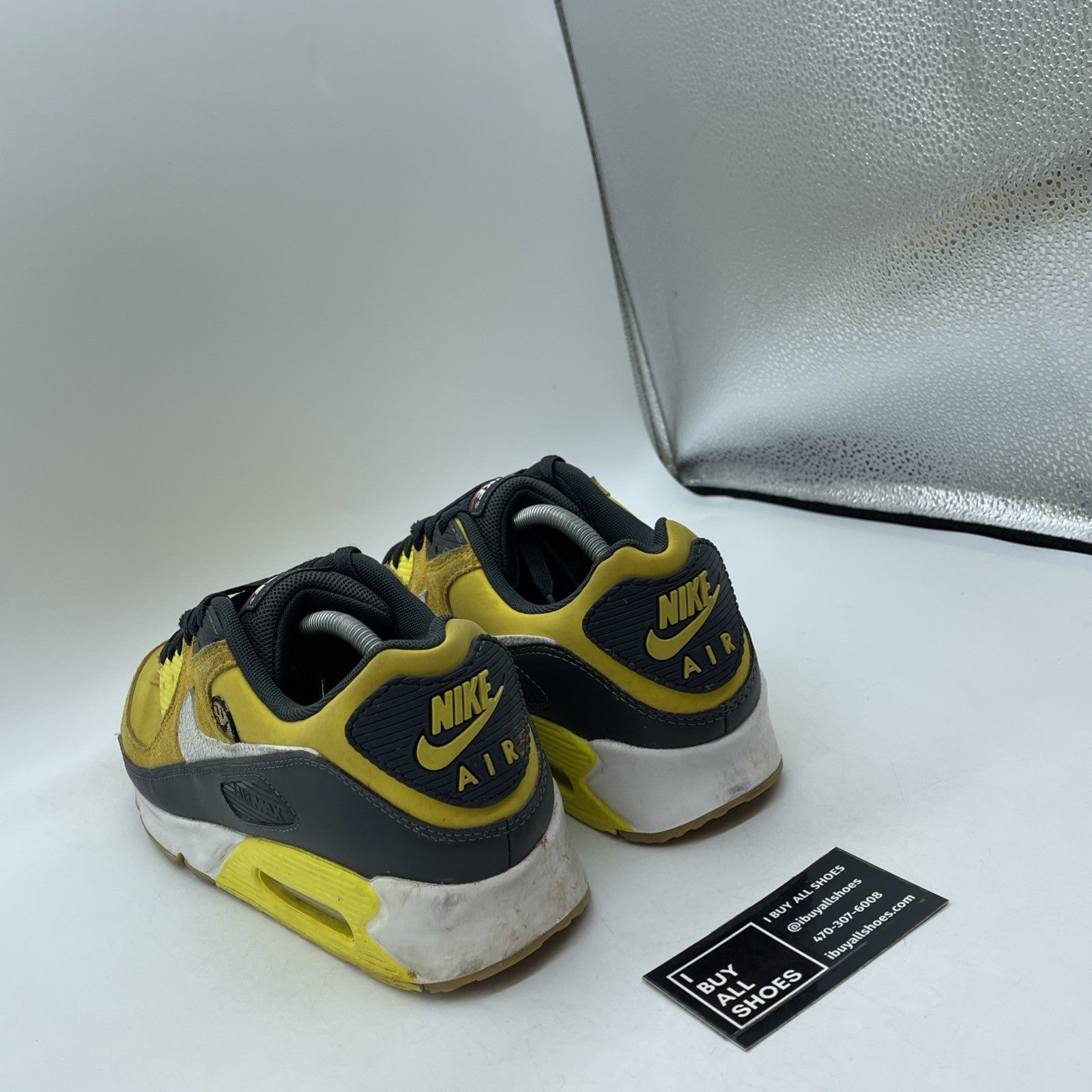 Size 12 - Nike Air Max 90 SE Go The Extra Smile Yellow Grey (DO5848-700)