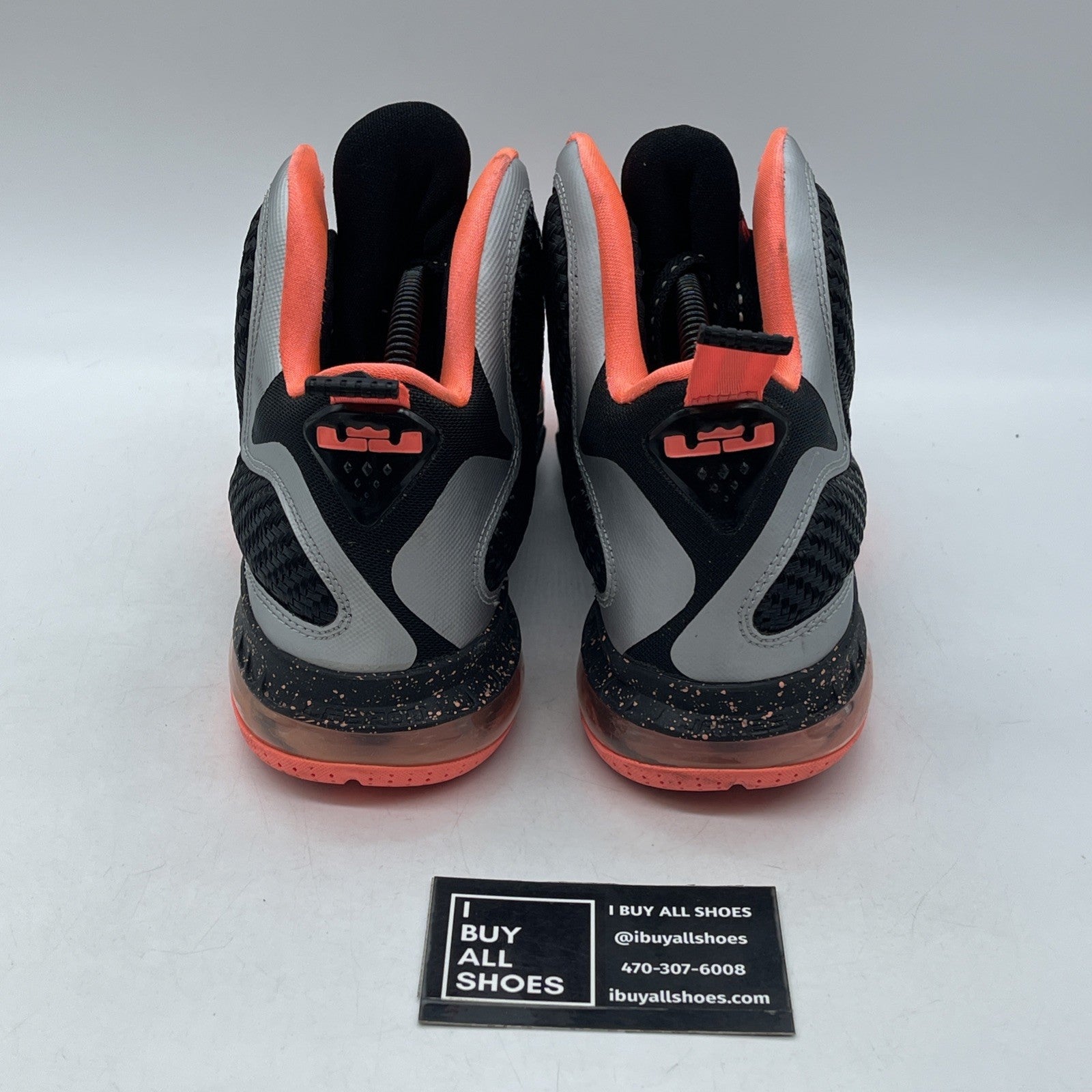 Size 8 - Nike Lebron 9 "Bright Mango" (489764-005)