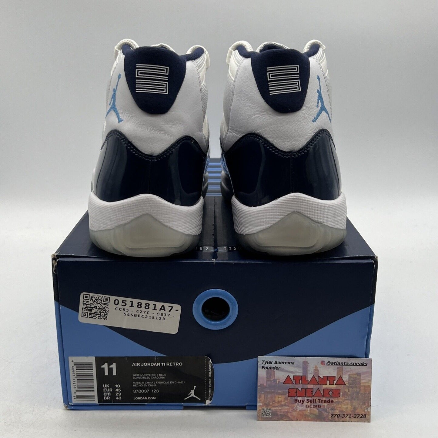 Size 11 - Jordan 11 Retro High Win Like '82 White Leather (378037-123)