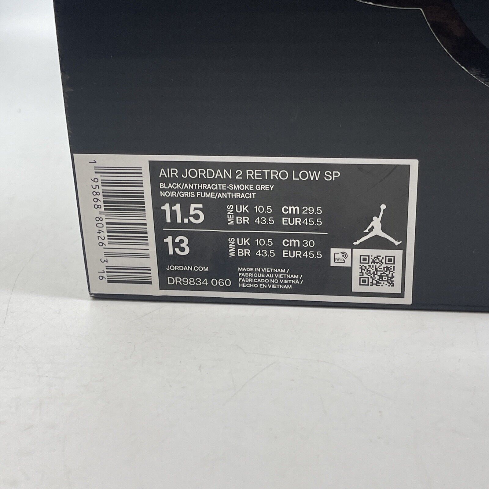 Size 11.5 - Air Jordan 2 Retro SP Low Responsibility Suede Leather (DR9834-060)