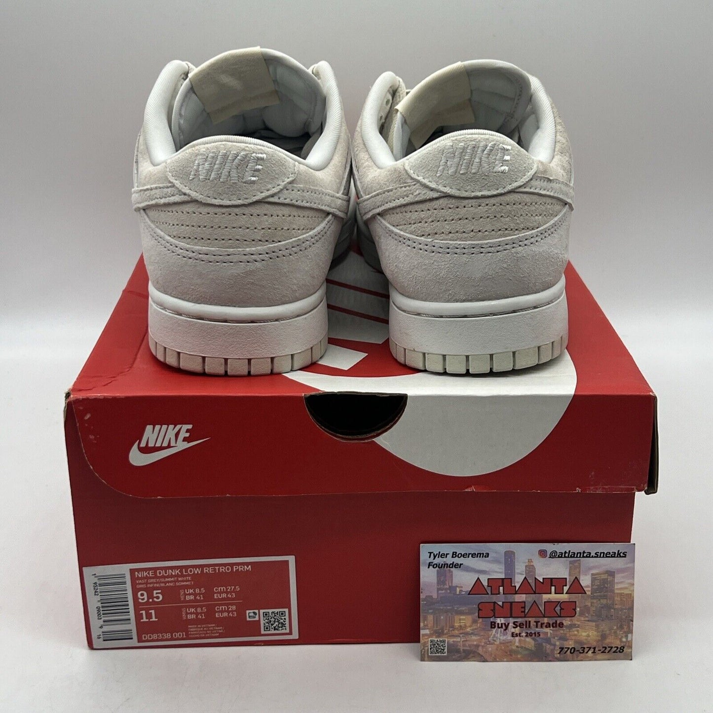 Size 9.5 - Nike Dunk Low Premium Vast Gray Brand New Og All
