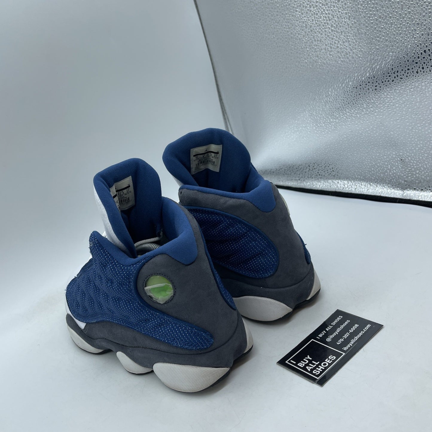 Size 9 - Air Jordan 13 Retro 2010 Flint Blue Grey White Suede (414571-401)