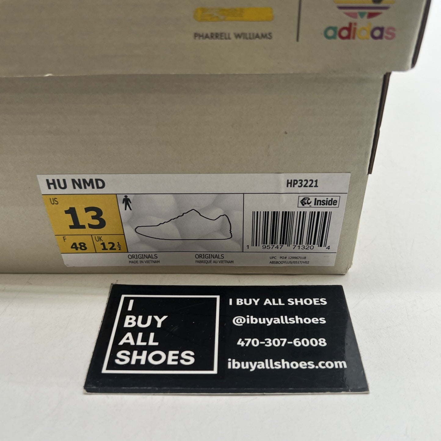 Size 13 - adidas Pharrell x NMD Human Race Animal Print - Pulse Amber (HP3221)