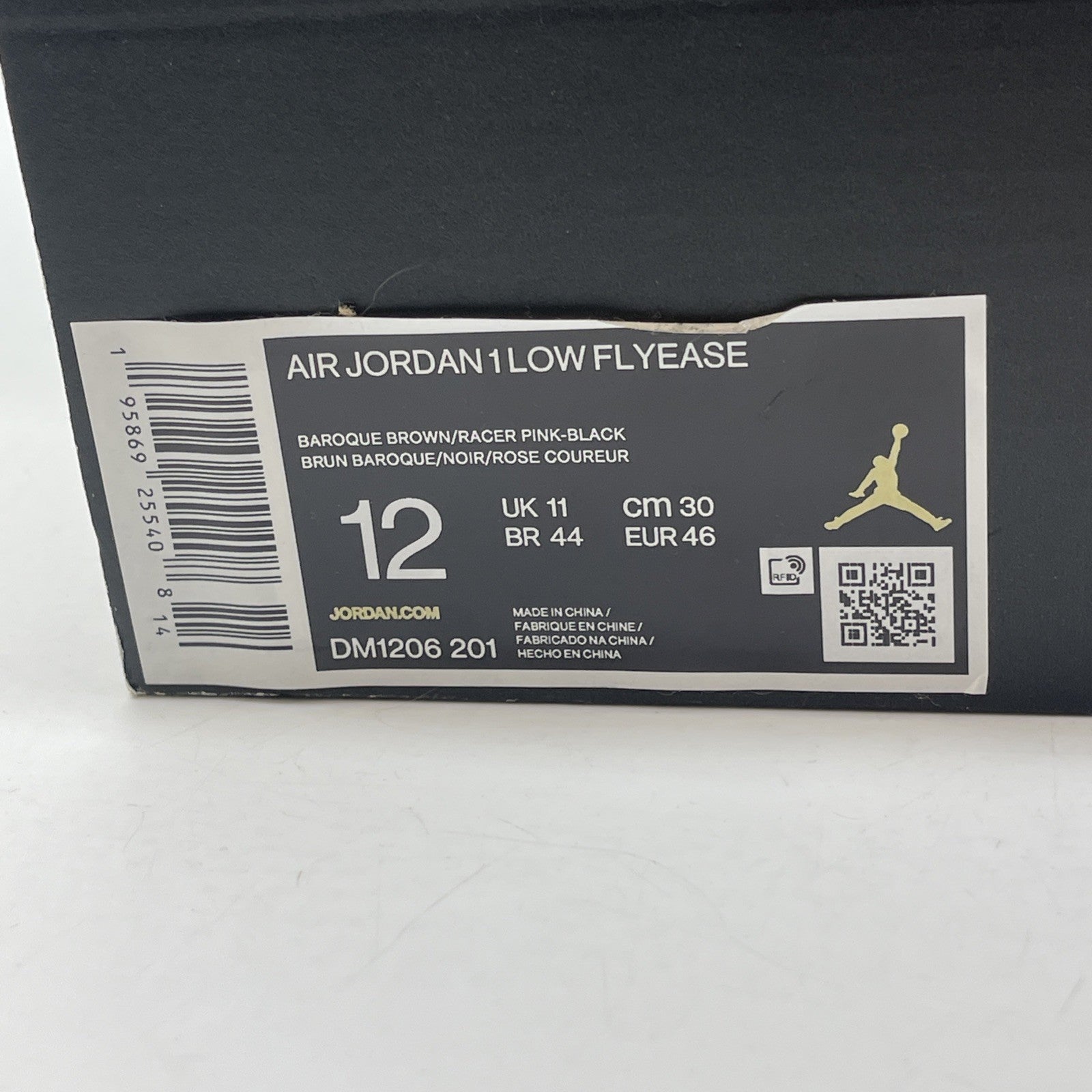 Size 12 - Air Jordan 1 FlyEase Low Tokyo Bio Hack Black Brown Suede (DM1206–201)