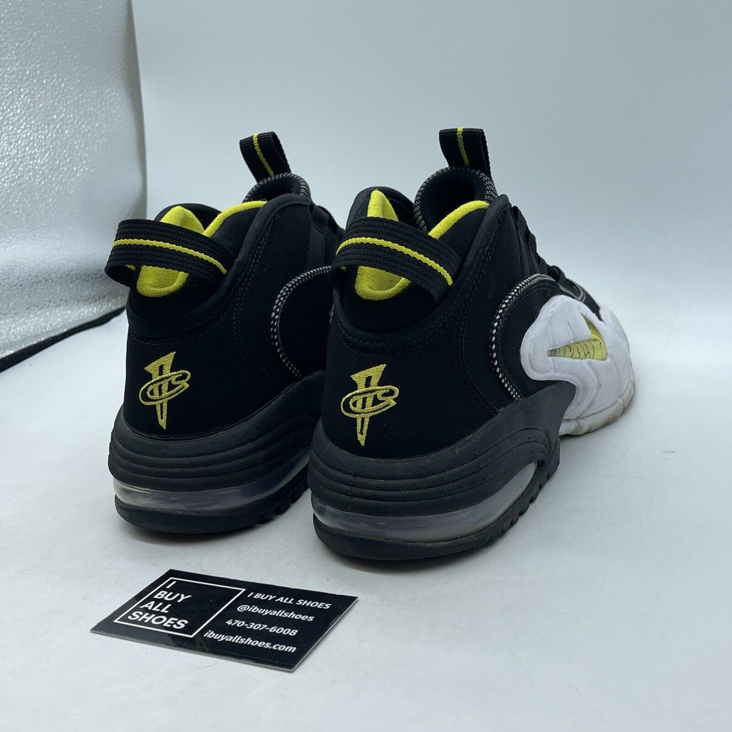 Size 9 - Nike Air Max Penny 1 Lester Middle School Yellow Black Suede FN6884-100