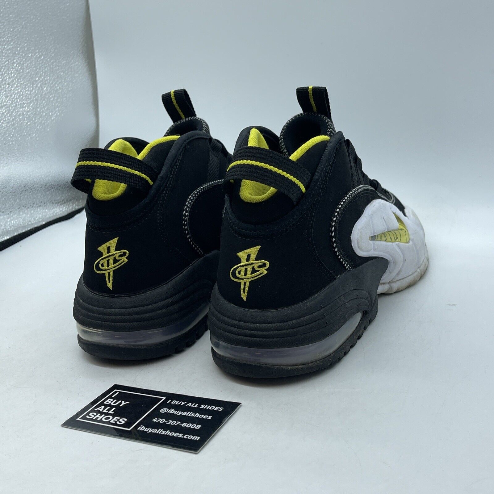 Size 9 - Nike Air Max Penny 1 Lester Middle School Yellow Black Suede FN6884-100
