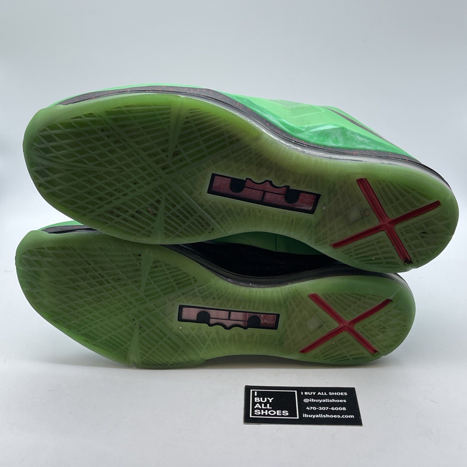 Size 13 - Nike LeBron 10 Cutting Jade Green Black Leather (541100-303)