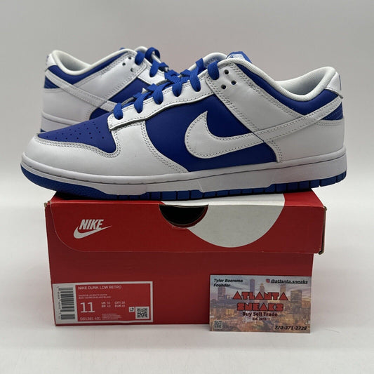 Size 11 - Nike Dunk Low Racer Blue 2022 White Blue Royal