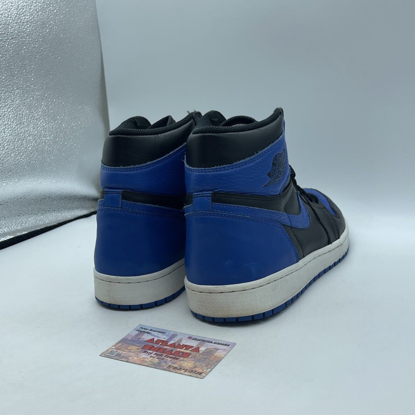 Size 12 - Jordan 1 Retro OG High Royal Blue Black White Leather (555088-007)