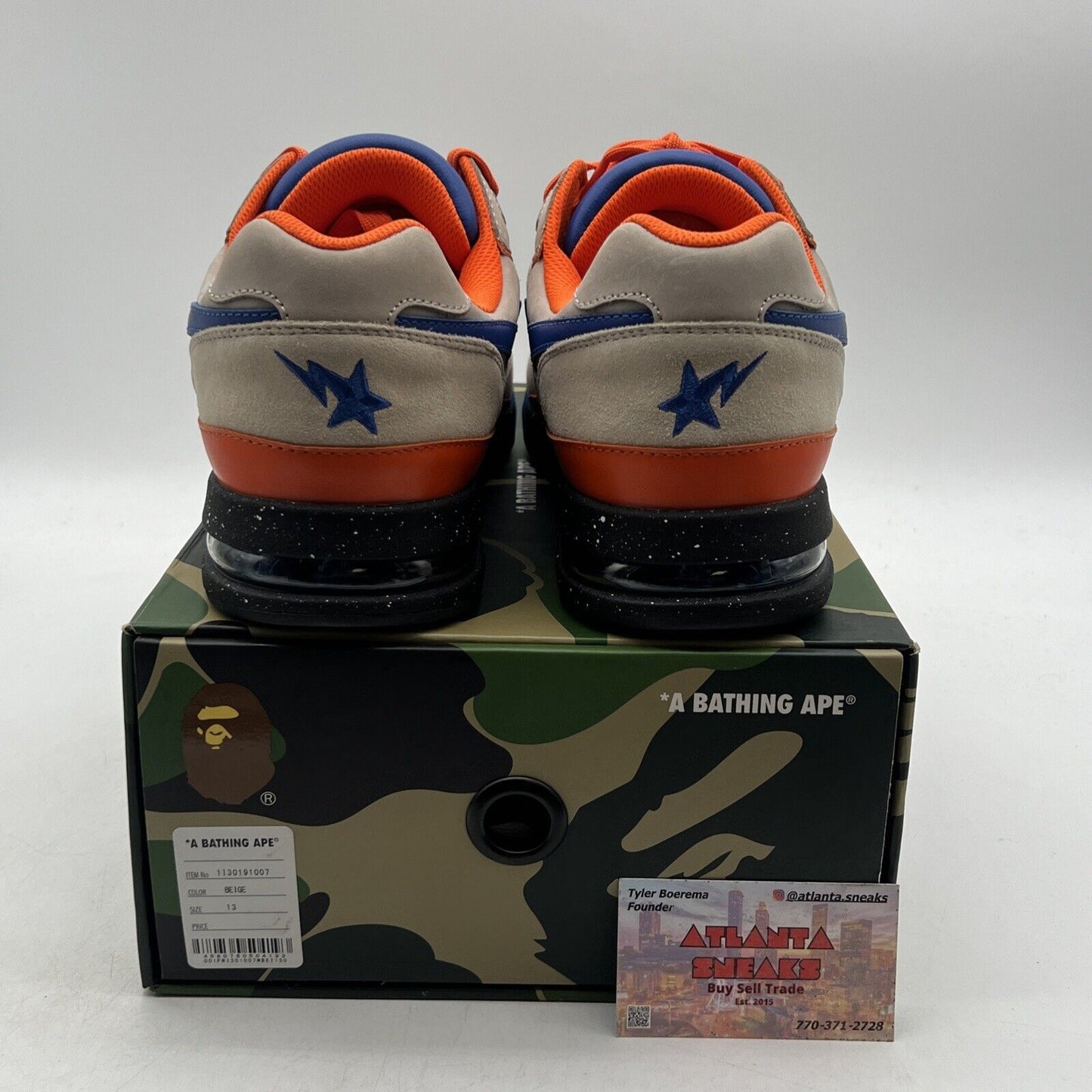 Size 13 - A Bathing Ape Bape Road Sta Beige Suede