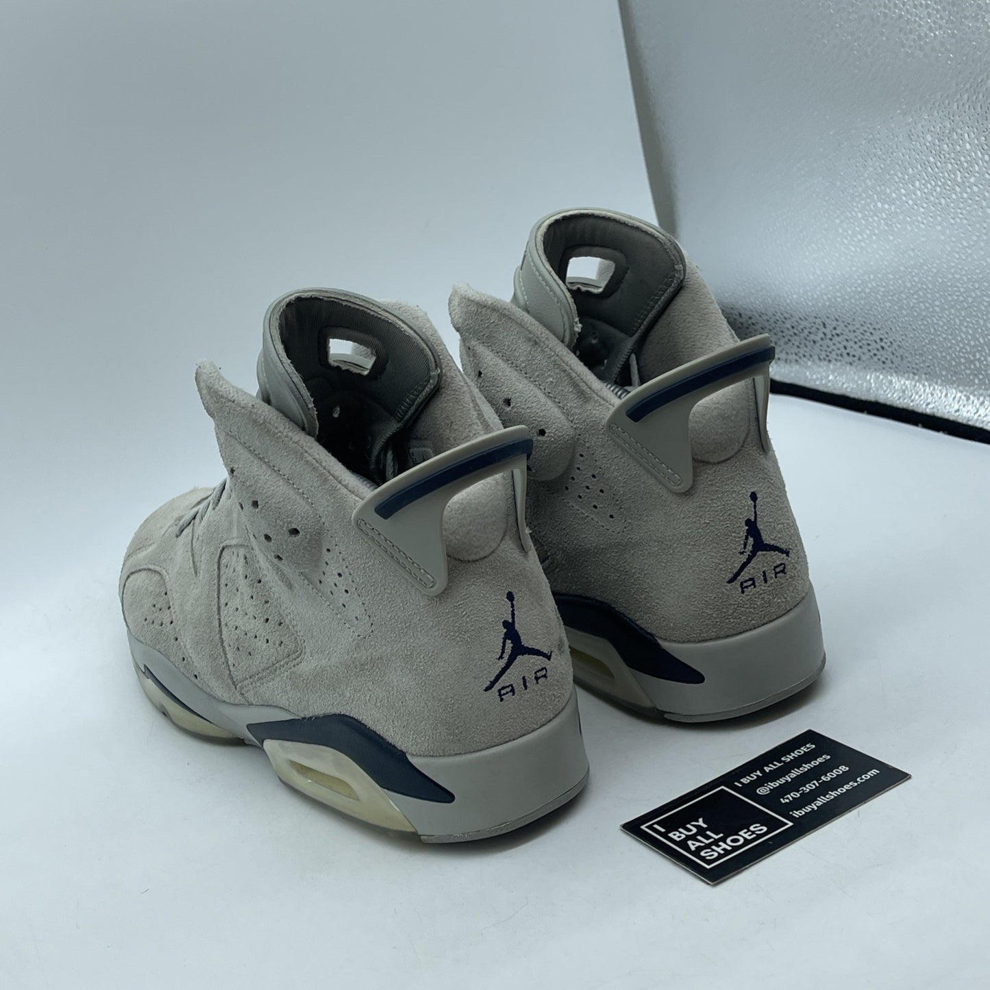 Size 11.5 - Jordan 6 Retro Mid Georgetown Grey Blue Suede (CT8529-012)