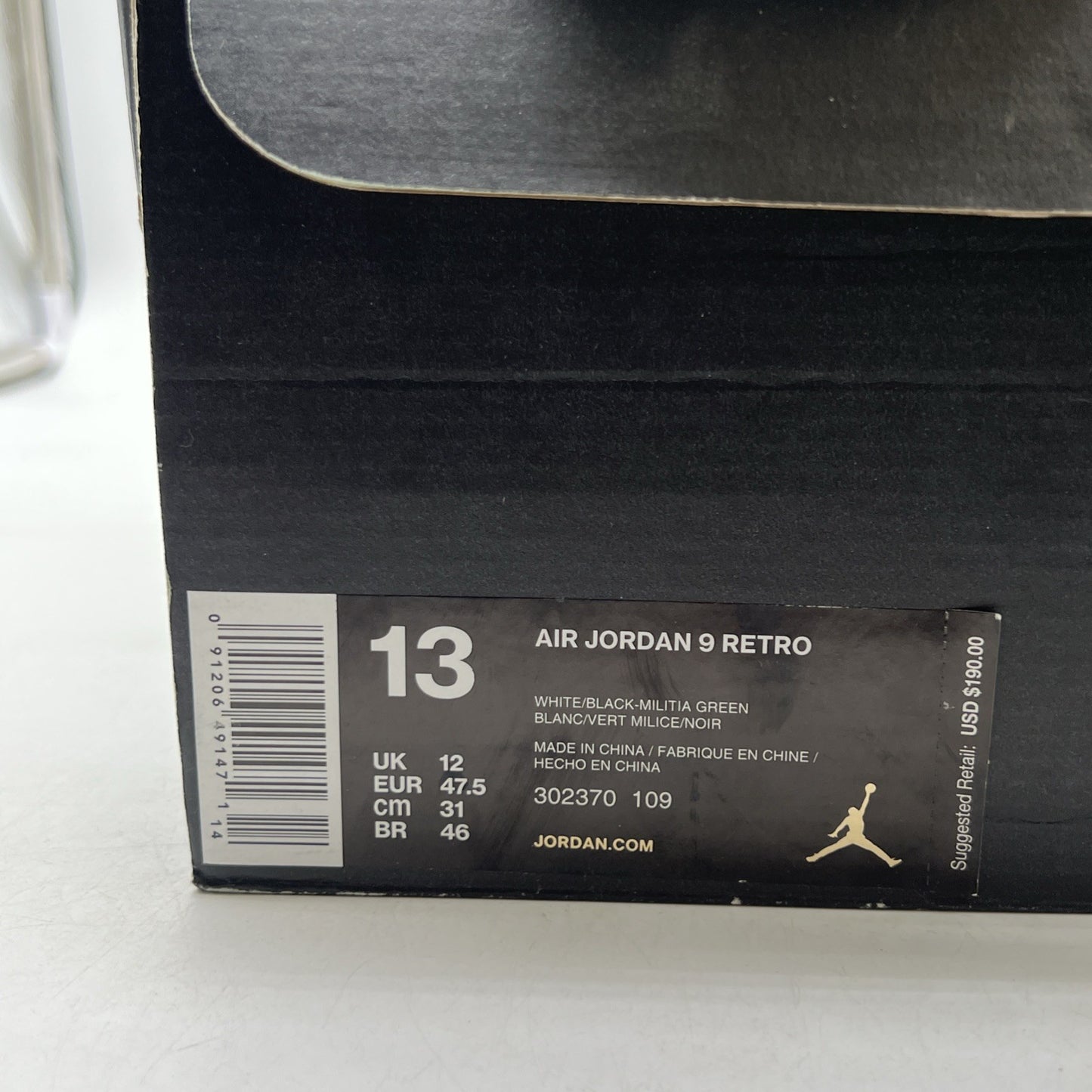 Size 13 - Air Jordan 9 Retro Statue (302370-109)