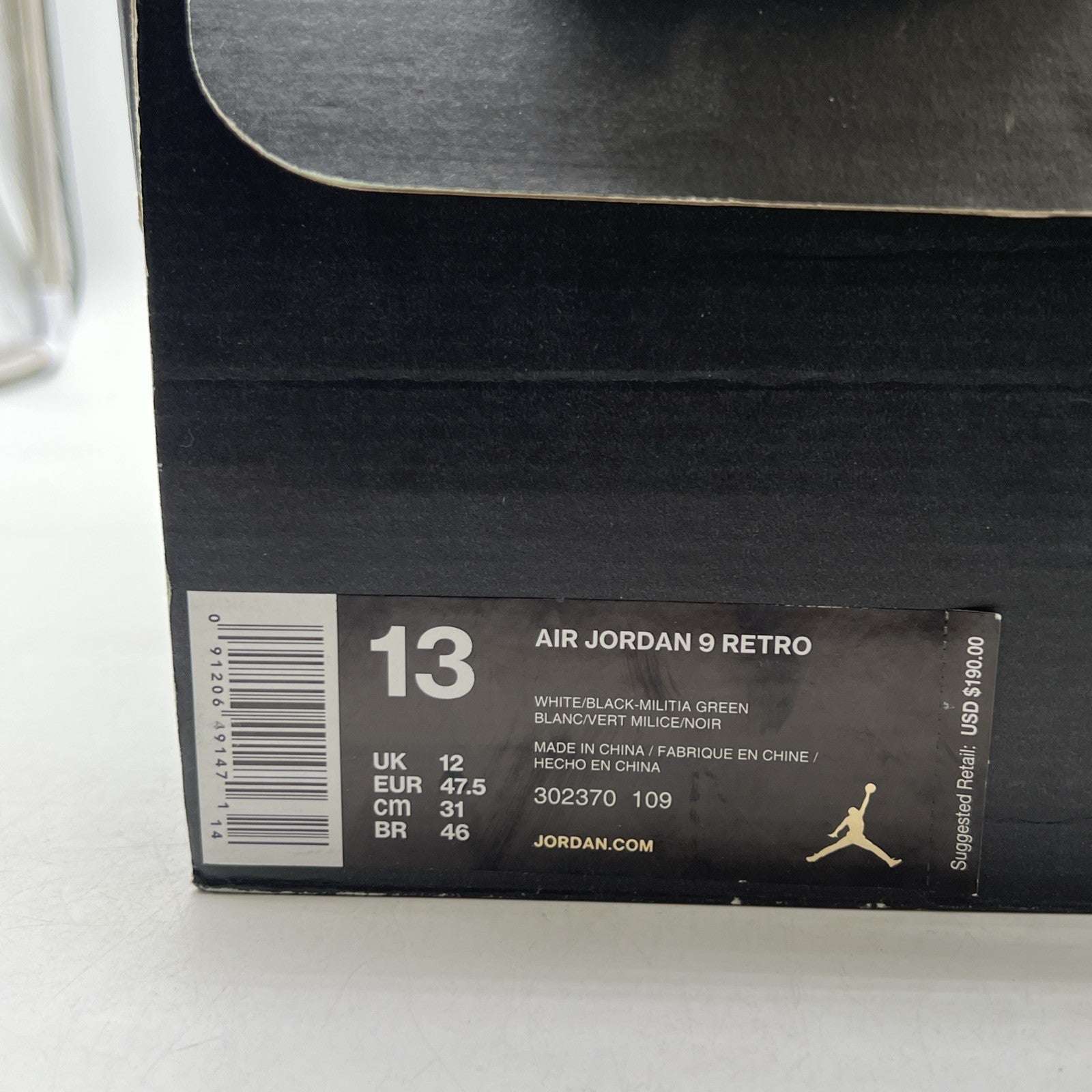 Size 13 - Air Jordan 9 Retro Statue (302370-109)