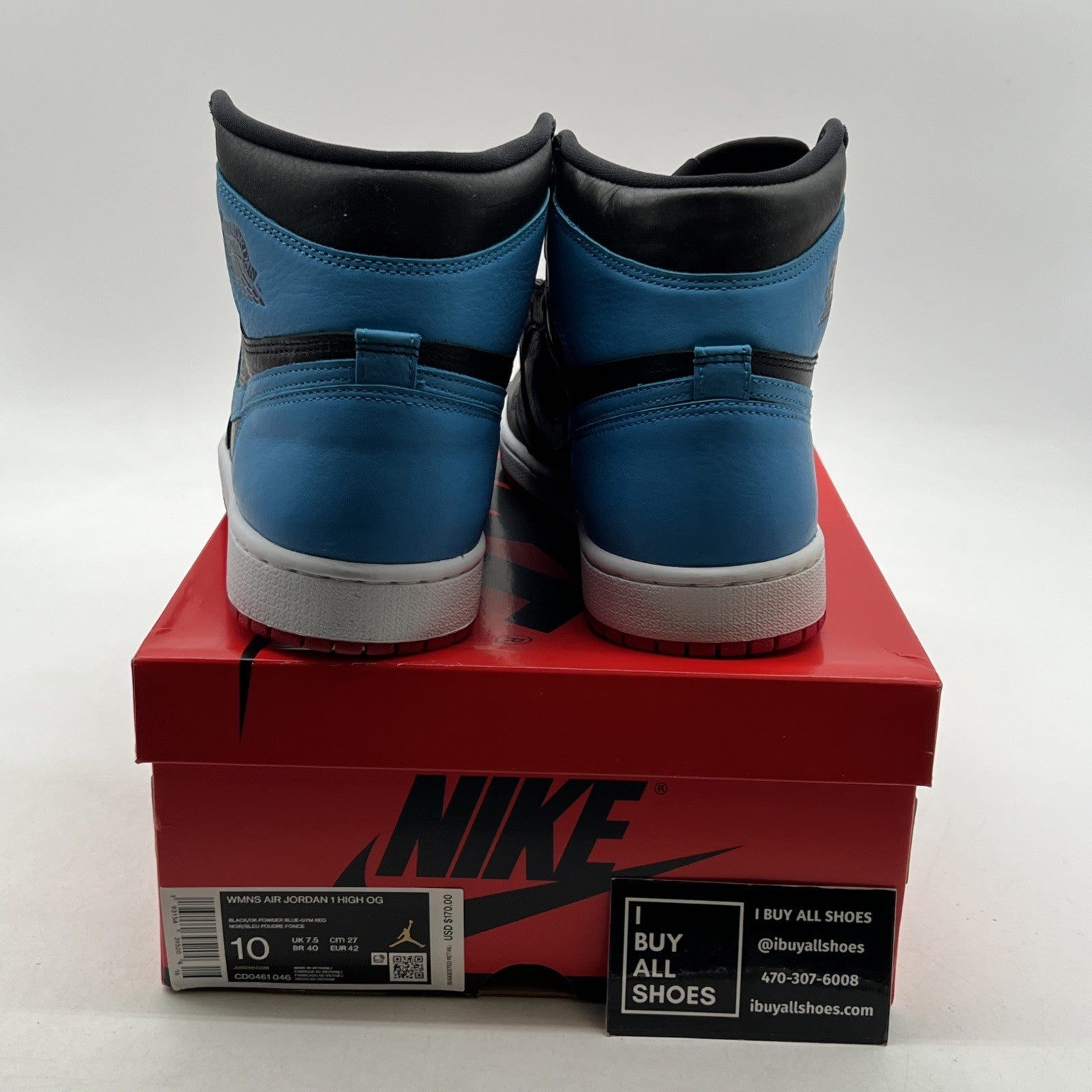 Size 10 - Air Jordan 1 High OG UNC To Chicago 2020 (CD0461-046)