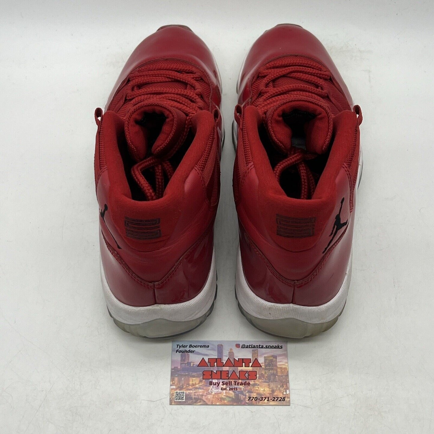 Size 11 - Jordan 11 Retro High Win Like '96 Red White Leather (378037-623)